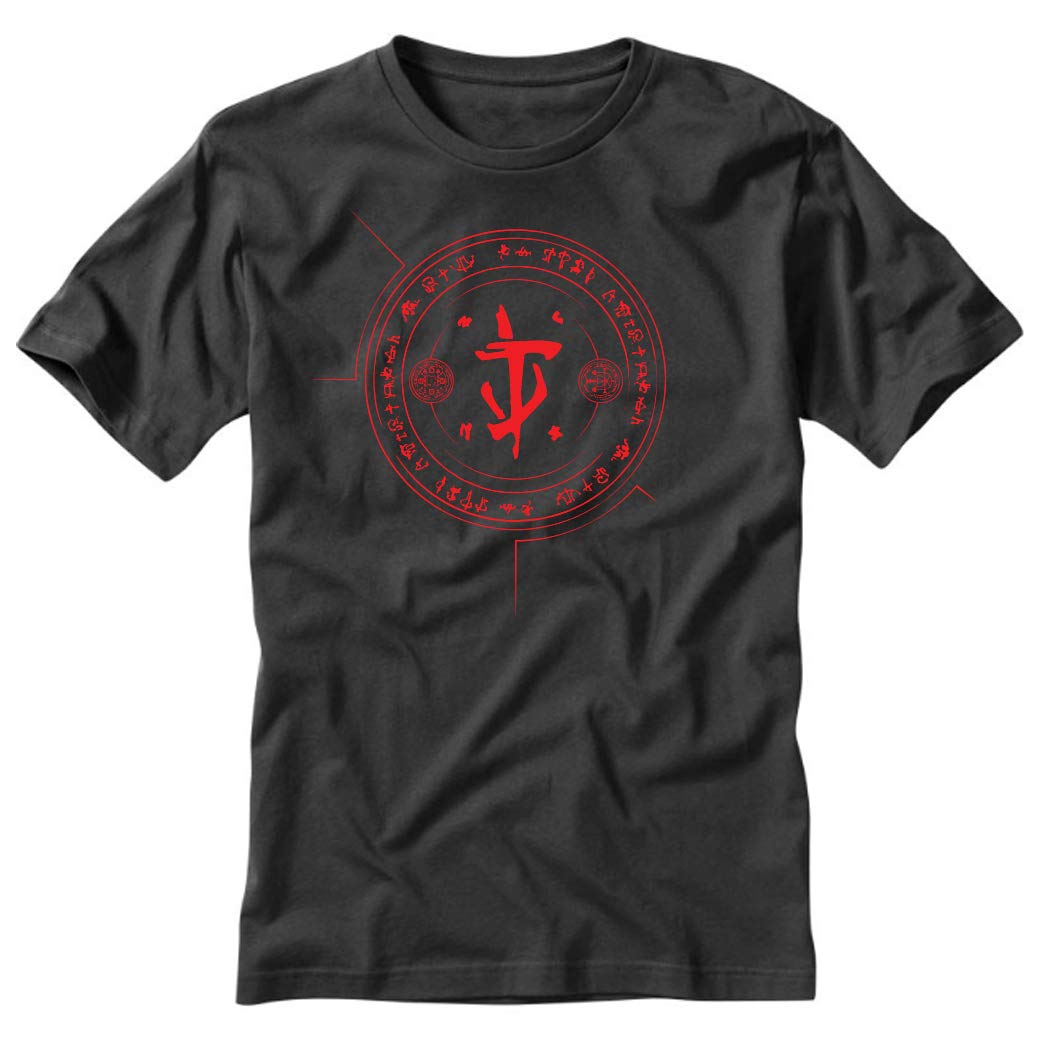 Demon Slayer Anime Doom Fan Art Black T-Shirt - Stylish Casual Wear for Anime Fans & Cosplay