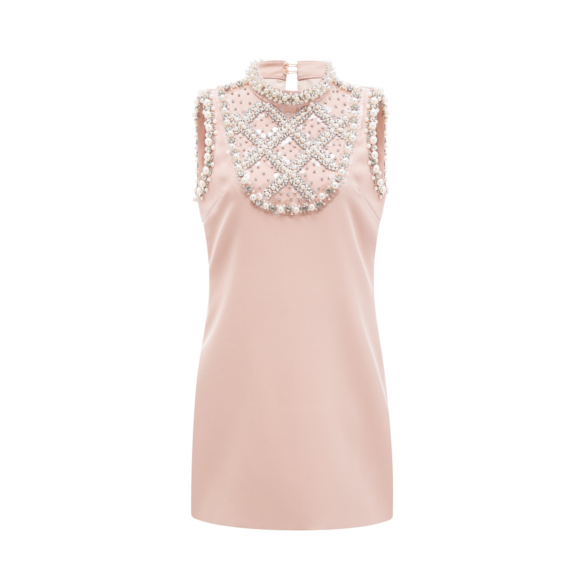 Cesca Embellished Sleeveless Mini Dress - Women's Fashion Party Cocktail Dress for Night Out & Special Occasions