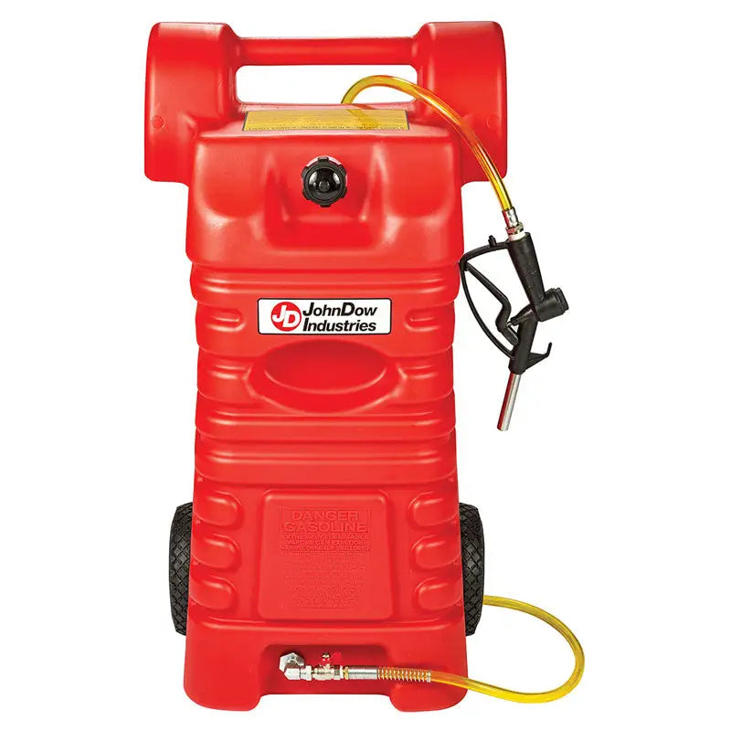 JohnDow Poly Portable Fuel Cart - 15 & 25 Gallon Capacity | Heavy-Duty Gasoline & Diesel Transport | Perfect for Construction Sites, Farms & Emergency Fuel Storage