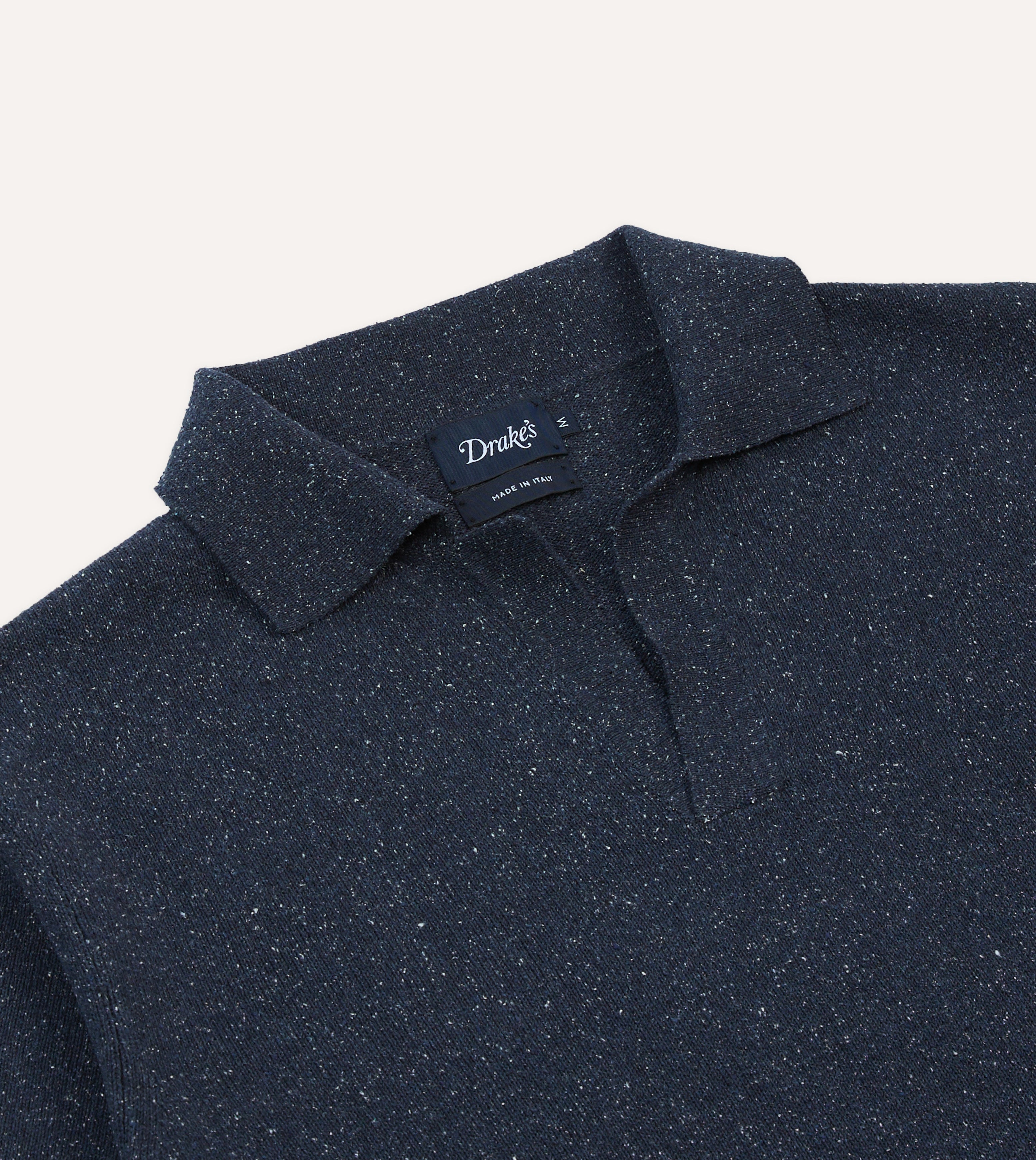 Premium Navy Blue Knitted Silk Short Sleeve Polo Shirt for Men - Breathable & Comfortable Business Casual Wear for Office, Golf & Summer Outings