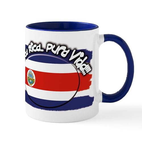 White/Navy Inside - COSTA RICA Mug