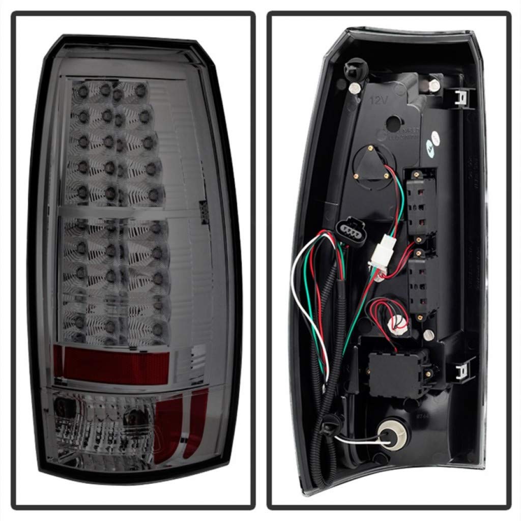 2007-2013 Chevy Avalanche LED Smoke Tail Lights Pair - Spyder ALT-YD-CAV07-LED-SM (5032485) | Durable & Stylish Upgrade for Night Driving & Custom Look