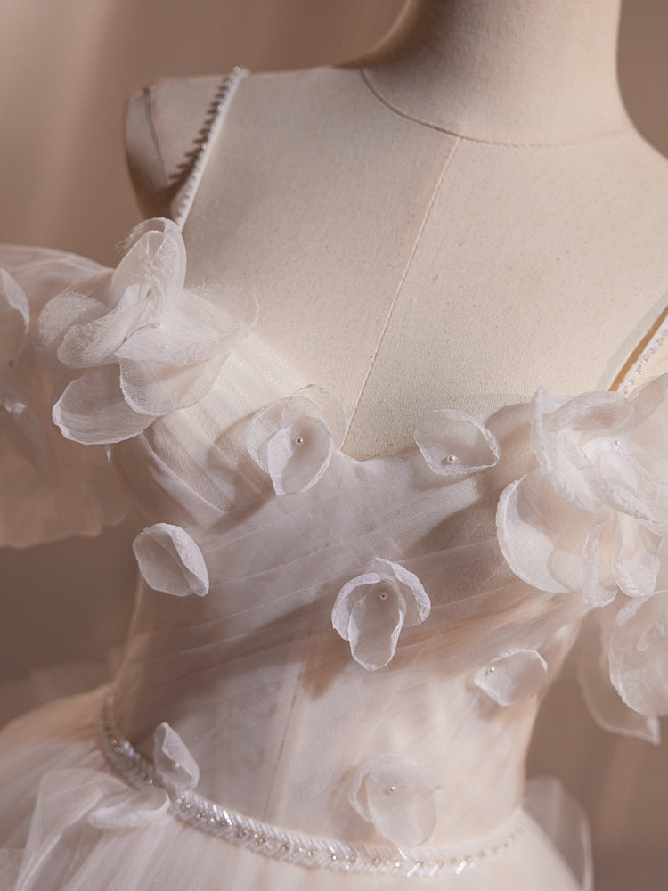 Elegant Off Shoulder A-Line White Long Prom Dress with Tulle Skirt - Perfect for Sweet 16, Homecoming, and Formal Events