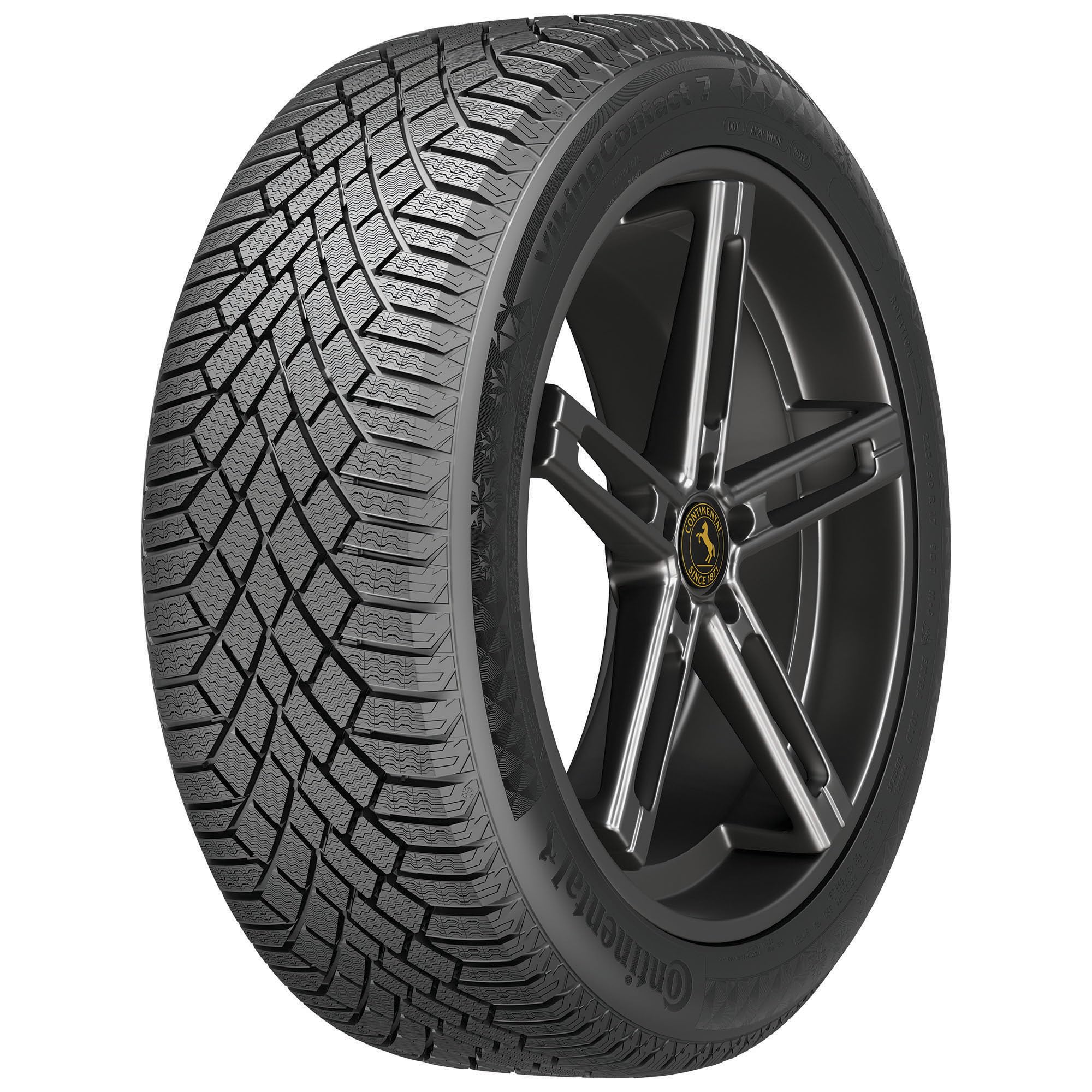 Continental VikingContact 7 Winter Tire 285/45R22 114T XL - Premium Snow & Ice Traction for SUVs, Trucks & Passenger Vehicles - Ideal for Winter Driving in Snowy Conditions