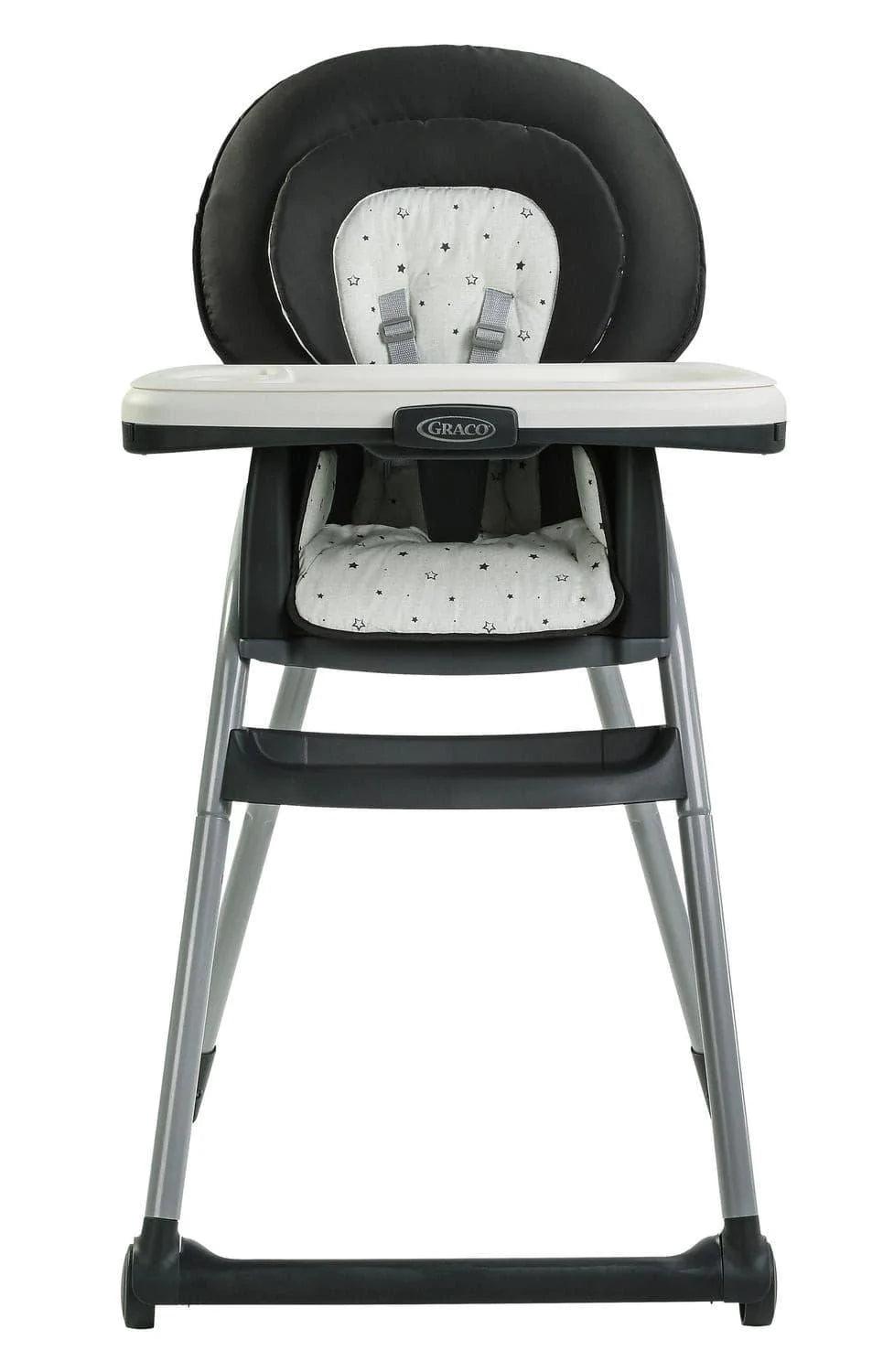 Graco Table2Table 6-in-1 Convertible High Chair - Adjustable Baby Feeding Seat with Removable Tray (Asteroid Gray) | Perfect for Infants & Toddlers at Home or Restaurant Dining