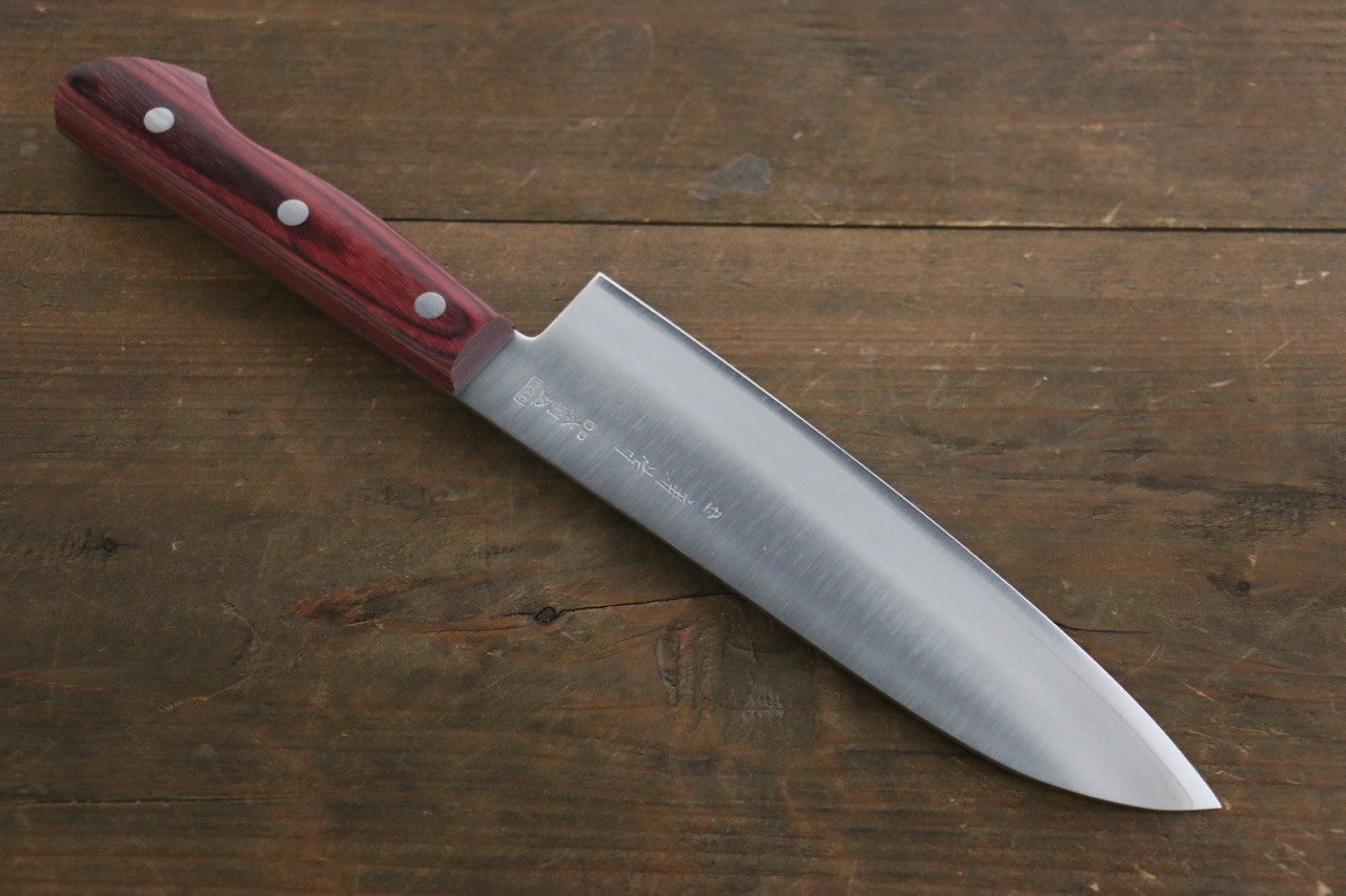 Premium Kanetsune VG2 Gyuto Chef Knife 180mm - High Carbon Stainless Steel Blade with Pakka Wood Handle - Perfect for Sushi, Meat Slicing & Professional Kitchen Use