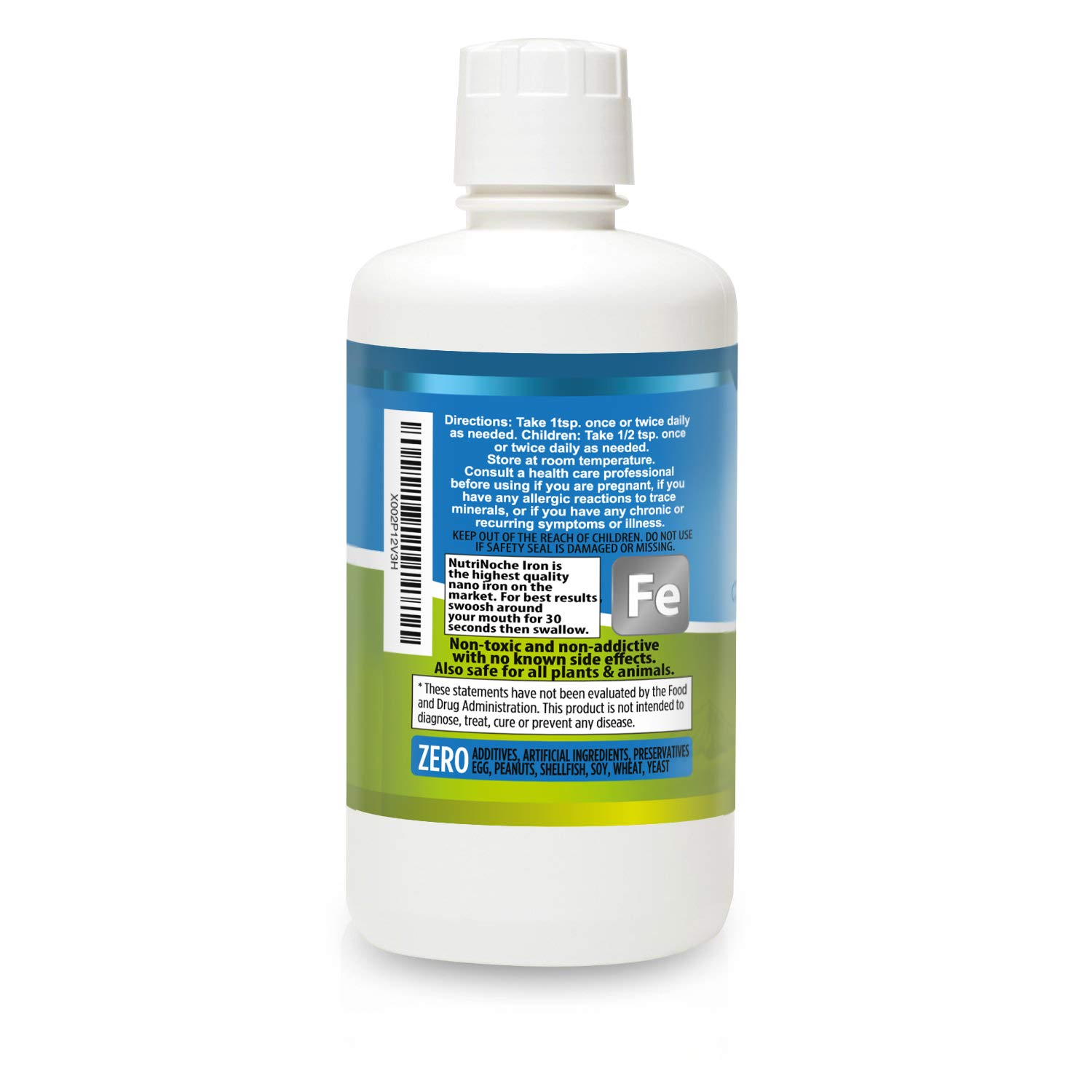 NutriNoche Liquid Iron Supplement - High Potency Vegan Iron Drops for Adults & Kids - Flavorless Sublingual Iron Supplement with Crystalline Iron - Supports Energy & Vitality - Perfect for Anemia, Pregnancy & Active Lifestyles
