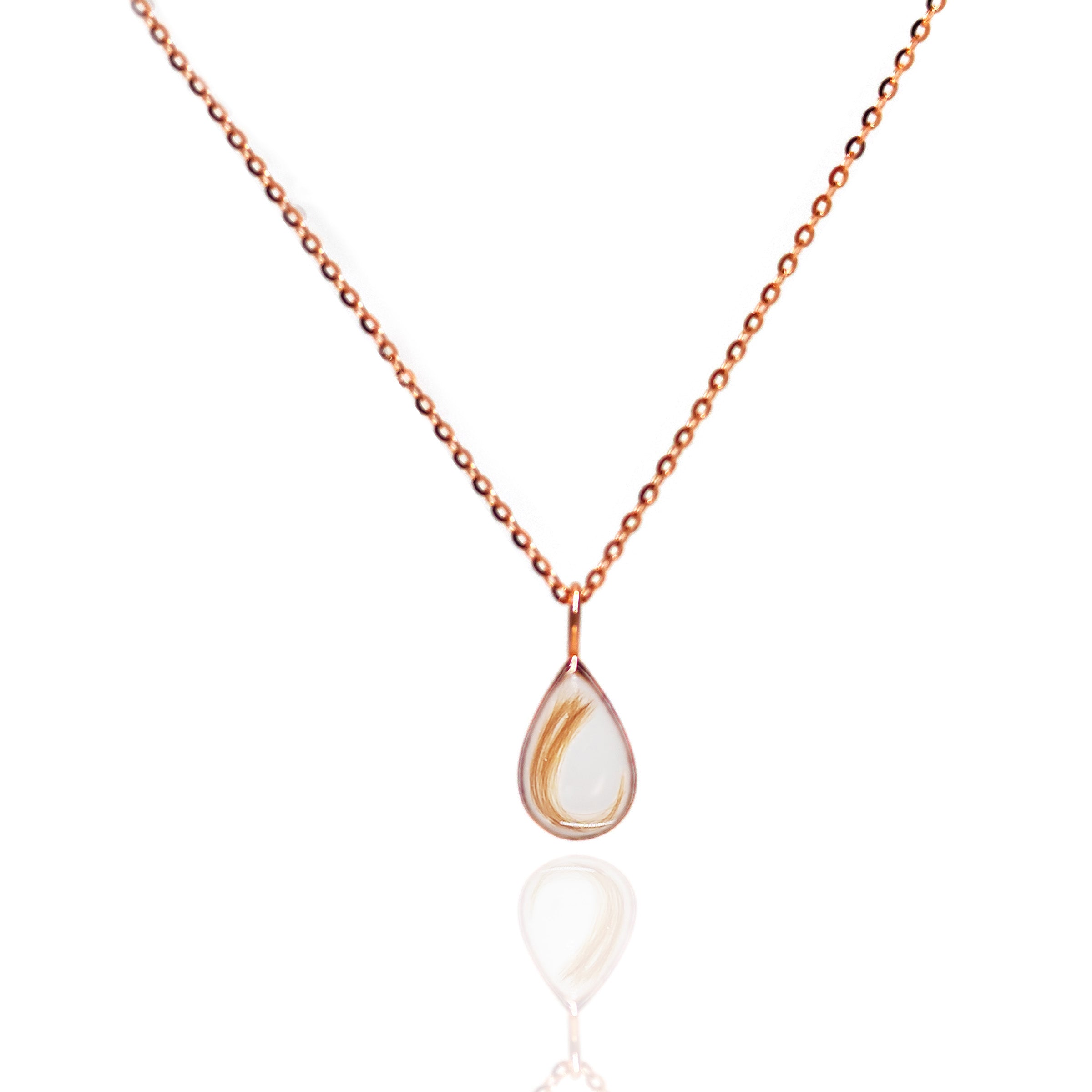 Milky Drop Breastmilk & Baby Hair Keepsake Necklace - Personalized Memorial Jewelry for Moms, Perfect for Cherishing Precious Memories of Motherhood and Baby's First Years