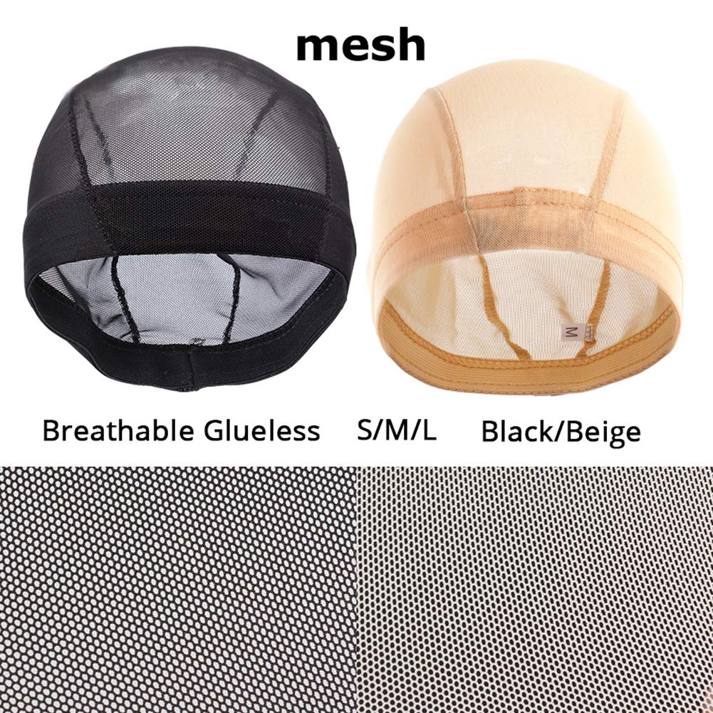 Breathable Stretch Spandex Mesh Wig Cap for Making Wigs - Black Dome Cap for Comfortable & Secure Fit | Perfect for Wig Making, Cosplay, and Hair Styling