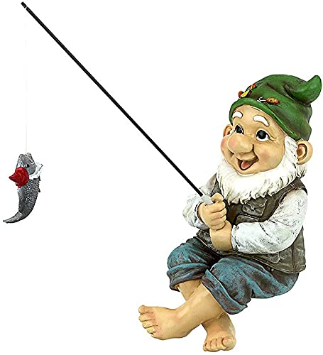 Outdoor Fishing Garden Statue - Lawn, Pool & Pond Decoration - Unique Gift Idea for Fishing Enthusiasts - Perfect for Backyard, Patio & Garden Decor