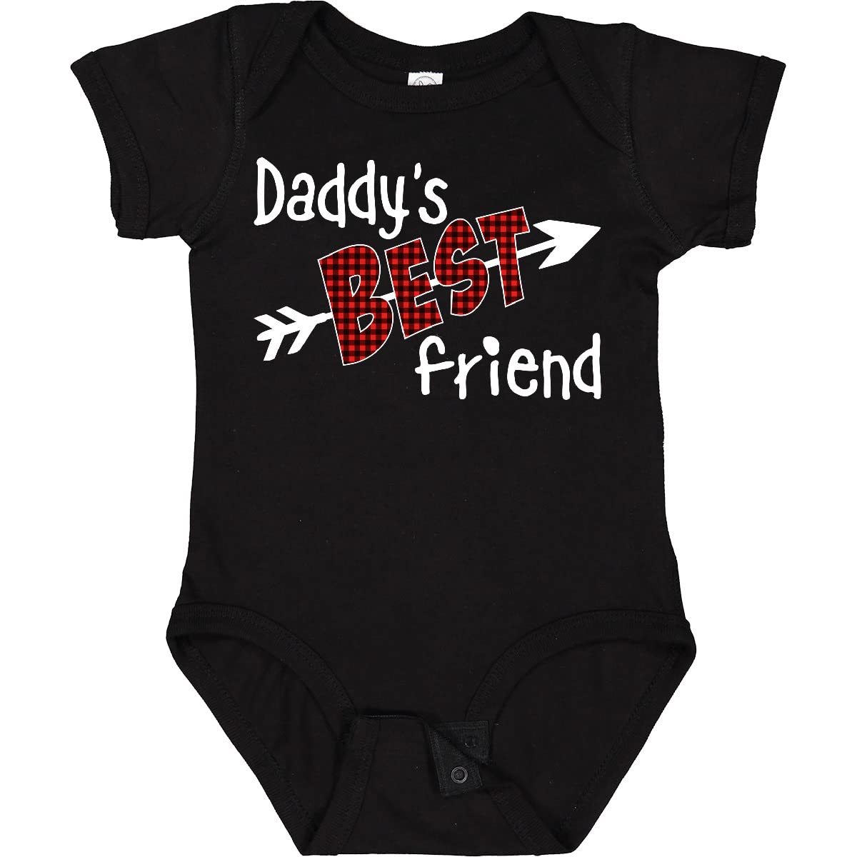 Inktastic Daddy's Best Friend Arrow and Plaid Letters Baby Bodysuit - Perfect for Family Photos and Special Occasions