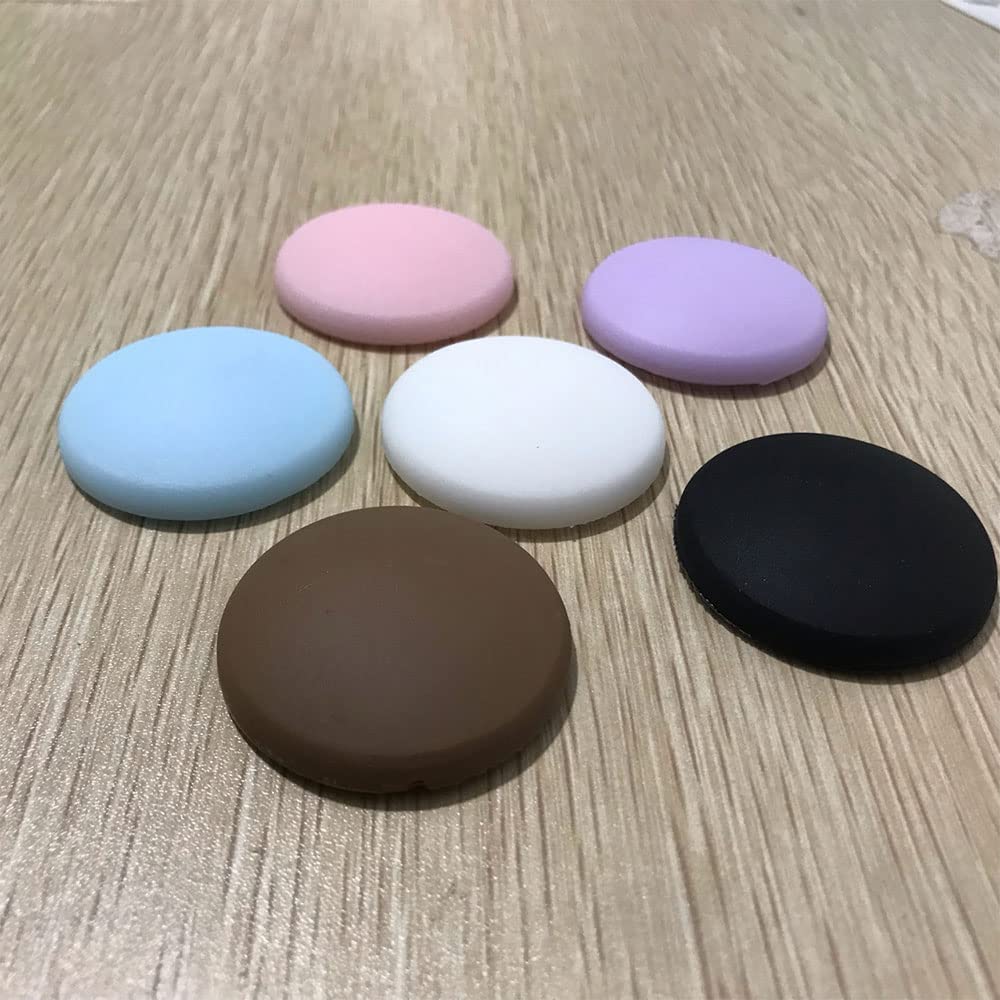 SEIWEI Silicone Door Stop Protector - Self Adhesive Wall Guard for Home Safety (Black)
