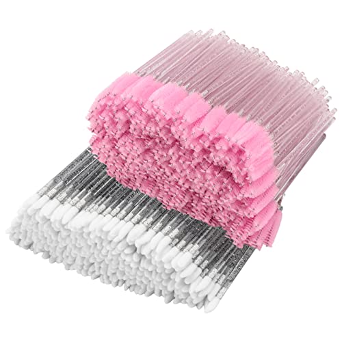 600PCS Disposable Mascara Wands & Lip Brushes - Professional Eyelash Extension Spoolies & Makeup Applicator Kit for Eyebrows, Lashes - Perfect for Salon, Home Use & Travel Makeup Essentials