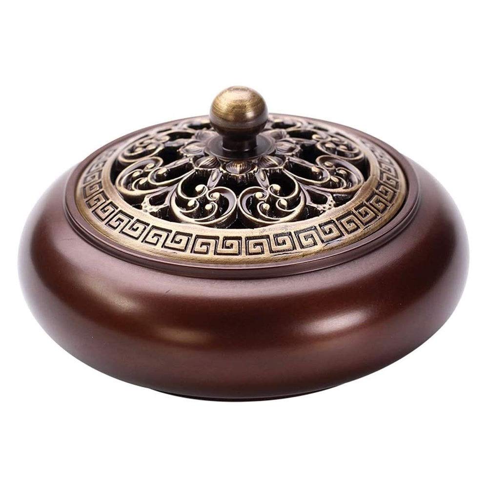 Premium Ceramic Incense Burner with Cone/Coil Holder & Ash Catcher Tray - Aromatherapy, Meditation & Home Decor Accessory for Relaxation & Spiritual Practice