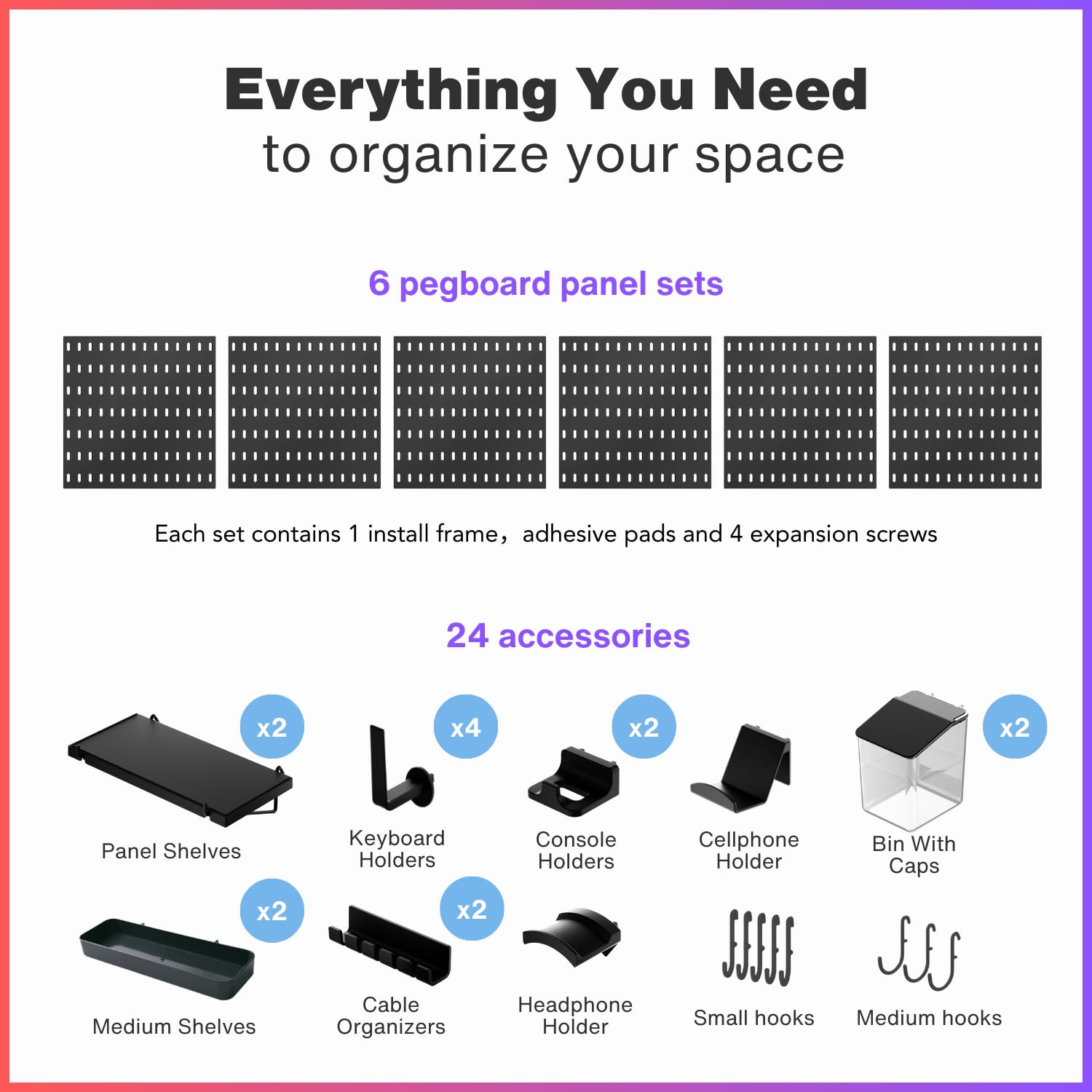 Keepo Pegboard Combination Kit - 33