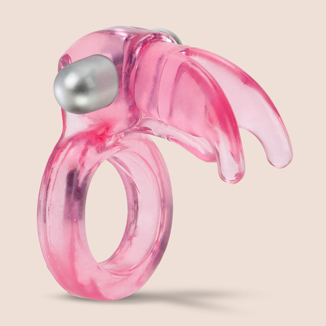CalExotics Triple Clit Flicker™ Vibrating Cock Ring - Powerful Clitoral Stimulator for Couples & Solo Play - Enhance Intimacy & Pleasure in Bedroom & Foreplay