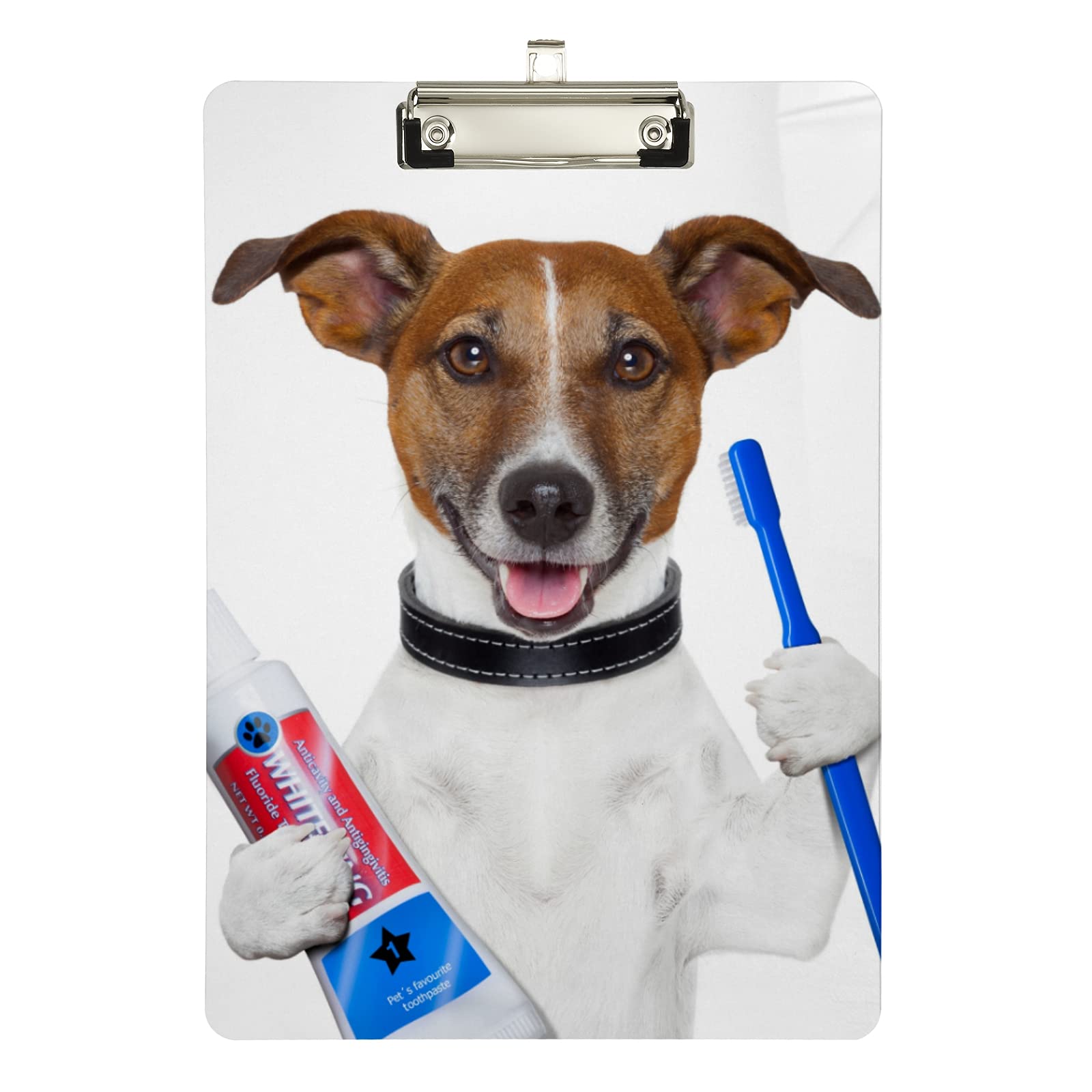 KFBE Acrylic Clipboard for Dog Teeth Brushing - A4 Letter Size 12.5