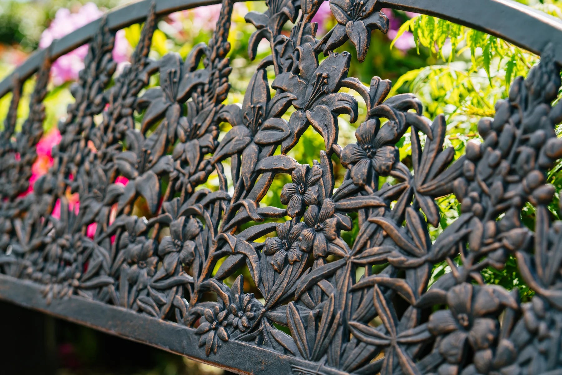 Outdoor Wildflower Glider Bench - Durable Garden Swing for Patio, Porch & Backyard - Perfect for Relaxing, Reading & Enjoying Nature