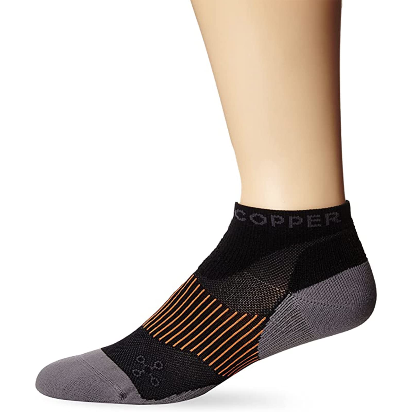 Tommie Copper Men's Athletic Ankle Socks - Compression Support for Running, Hiking & Sports - Breathable & Cushioned Performance Socks for Active Lifestyles