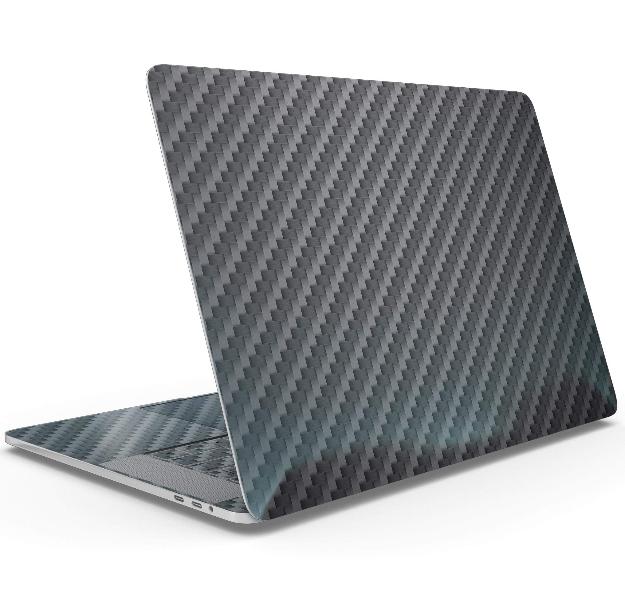 Textured Black Carbon Fiber Full-Body Skin Wrap for MacBook Air 13