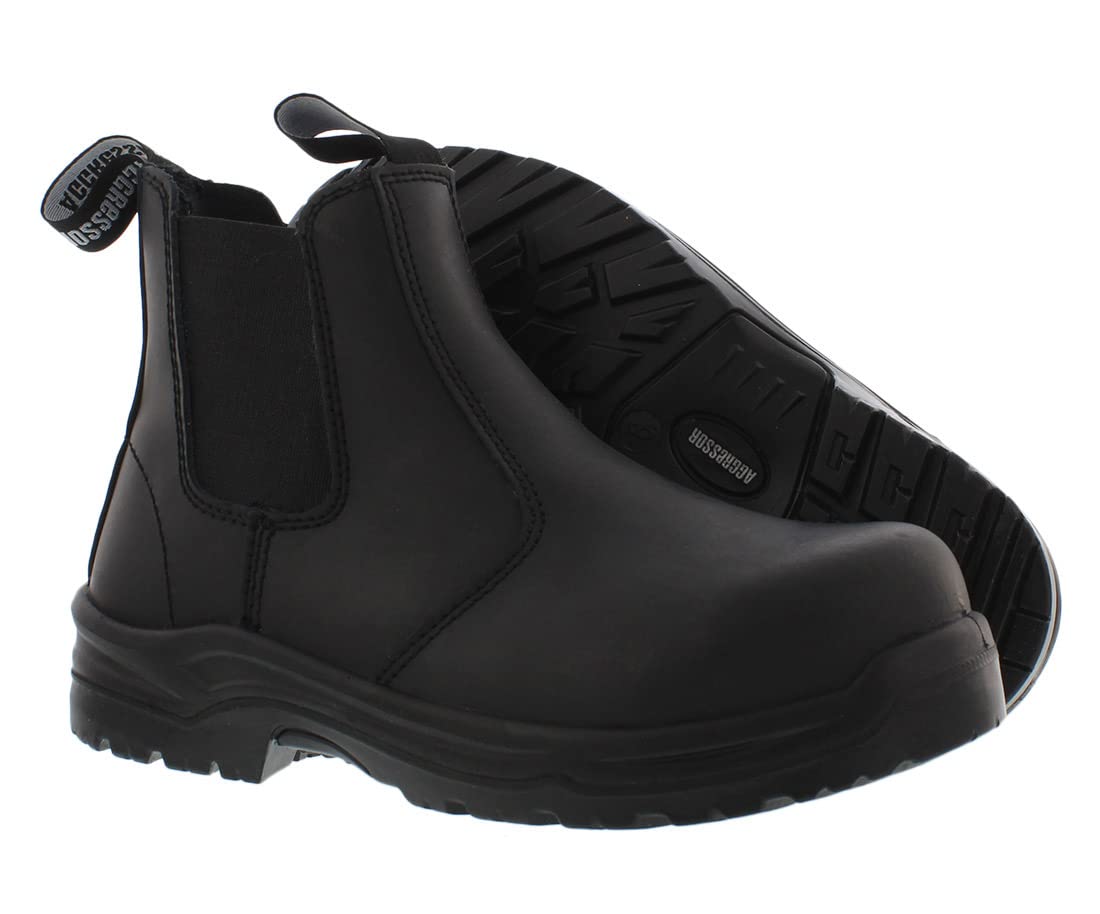 Aggressor Streamside Women's Steel Toe Work Boots - Waterproof & Slip Resistant for Construction, Hiking & Outdoor Work