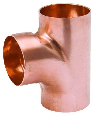 1-1/2 Inch Wrot Copper DWV Sanitary Tee Fitting - 90 Degree Elbow for Drain Waste Vent Systems - Perfect for Plumbing, HVAC, and Water Supply Installations