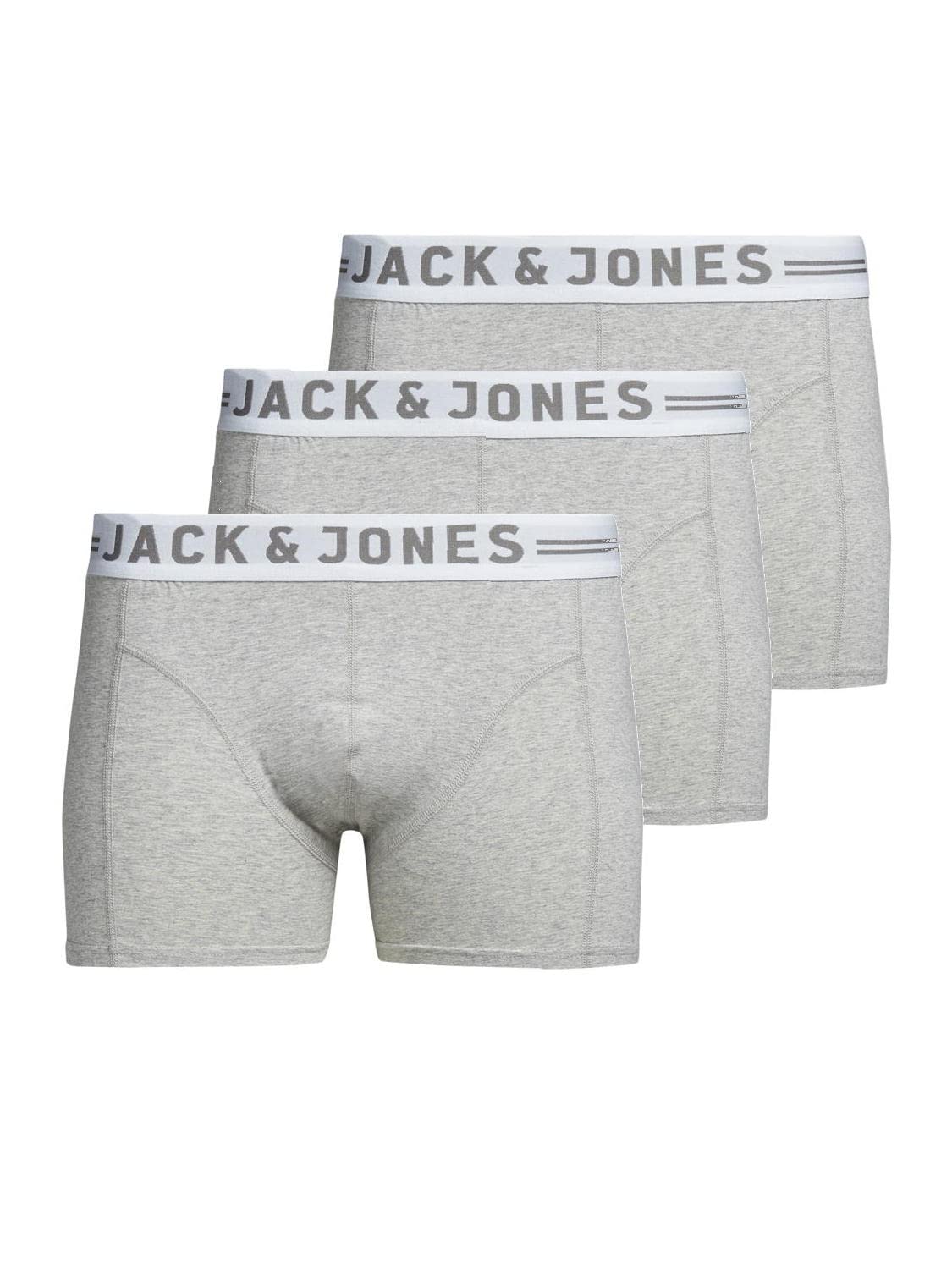 JACK & JONES Men's 3-Pack Casual Shorts - Comfortable Summer Short Pants for Gym, Beach & Everyday Wear