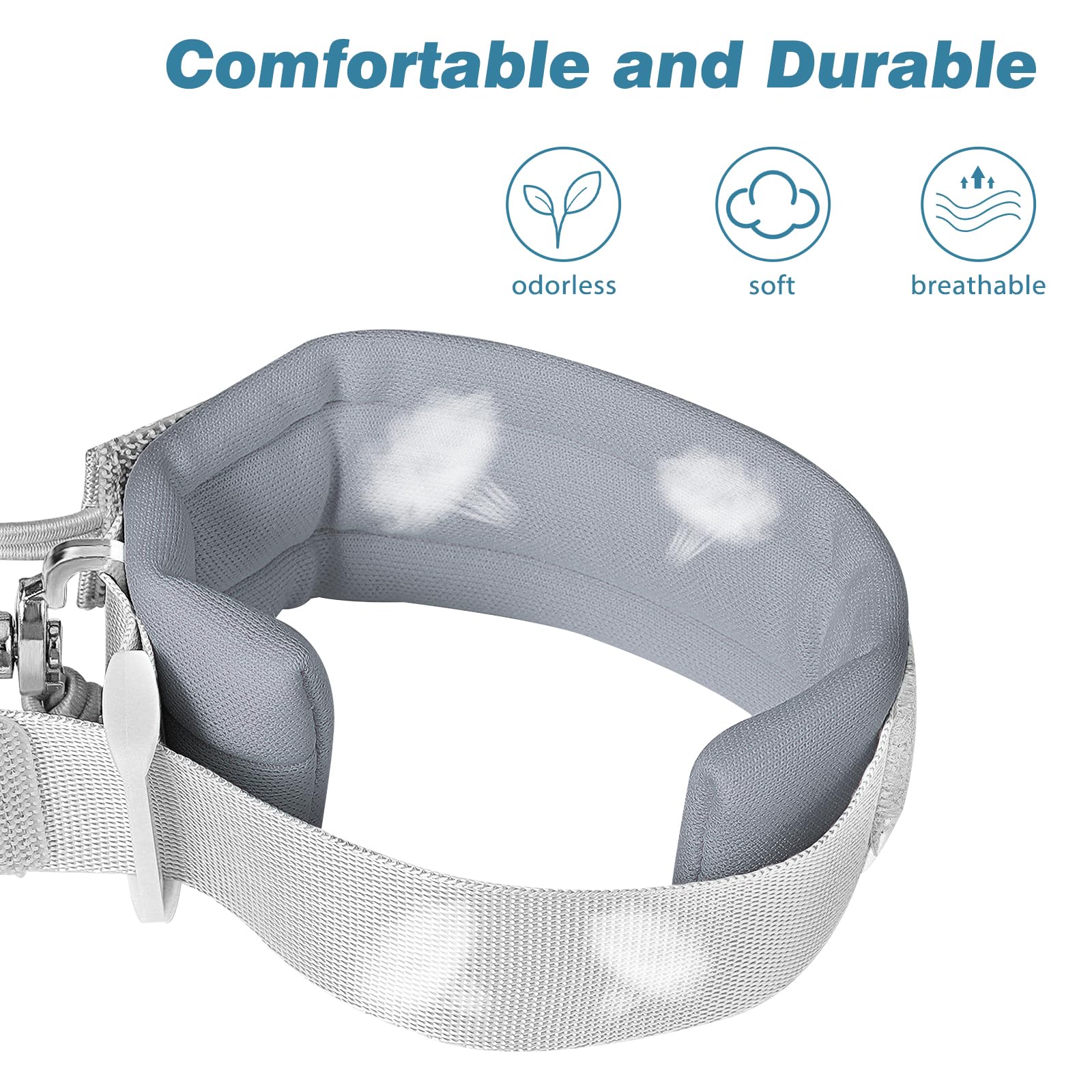 Zooawa Toddler Leash Harness - Magnetic Lock Anti-Lost Wrist Link for Kids 2-4 Years | Reflective Safety Walking Wristband for Boys & Girls (Gray) - Perfect for Outdoor Adventures, Shopping & Travel