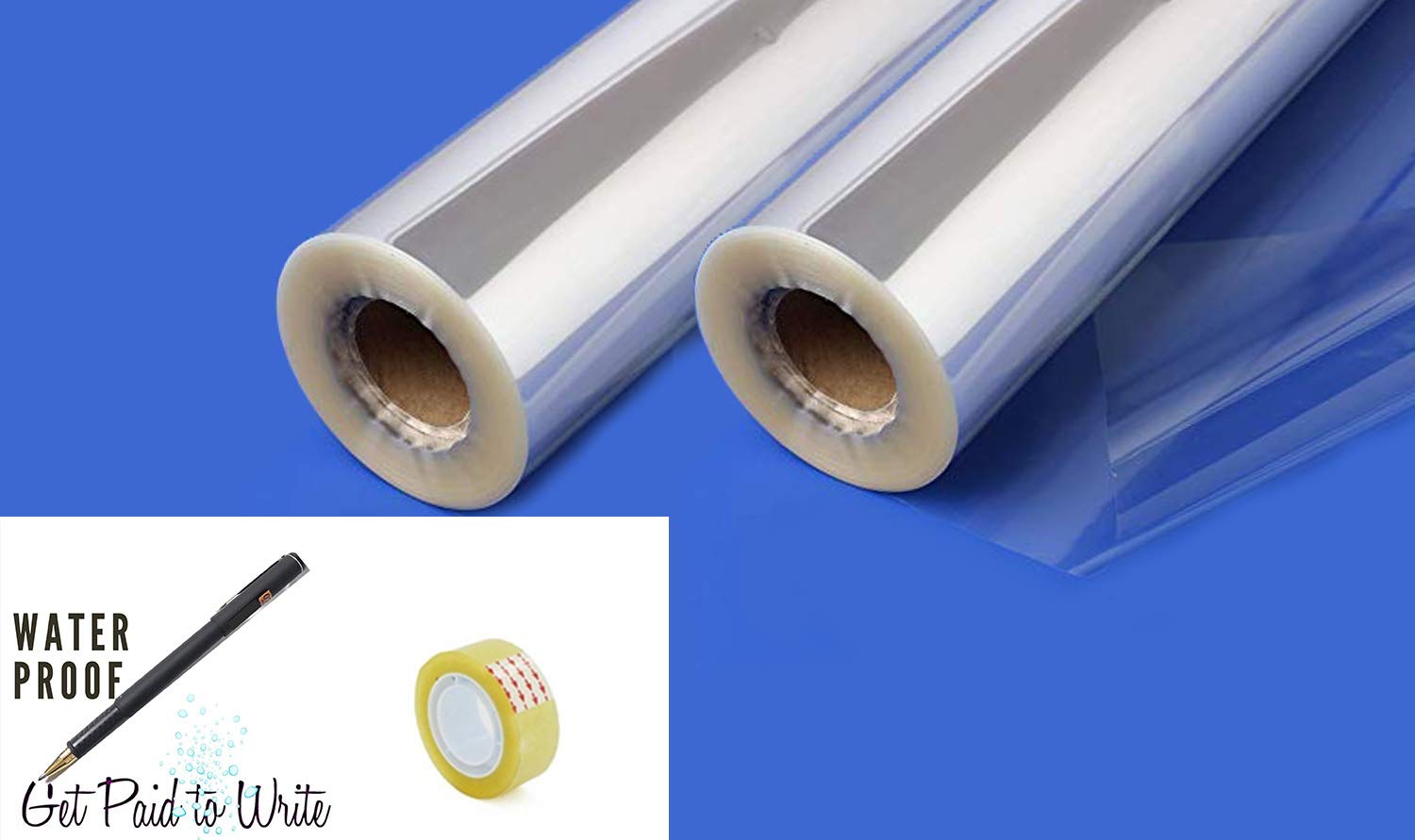 Veraitech Clear Book Cover Roll for School Textbooks - 360 x 9 Yards (Set of 2) | Durable Transparent Protection for Notebooks, Textbooks & Workbooks | Perfect for Back to School Supplies & Classroom Organization