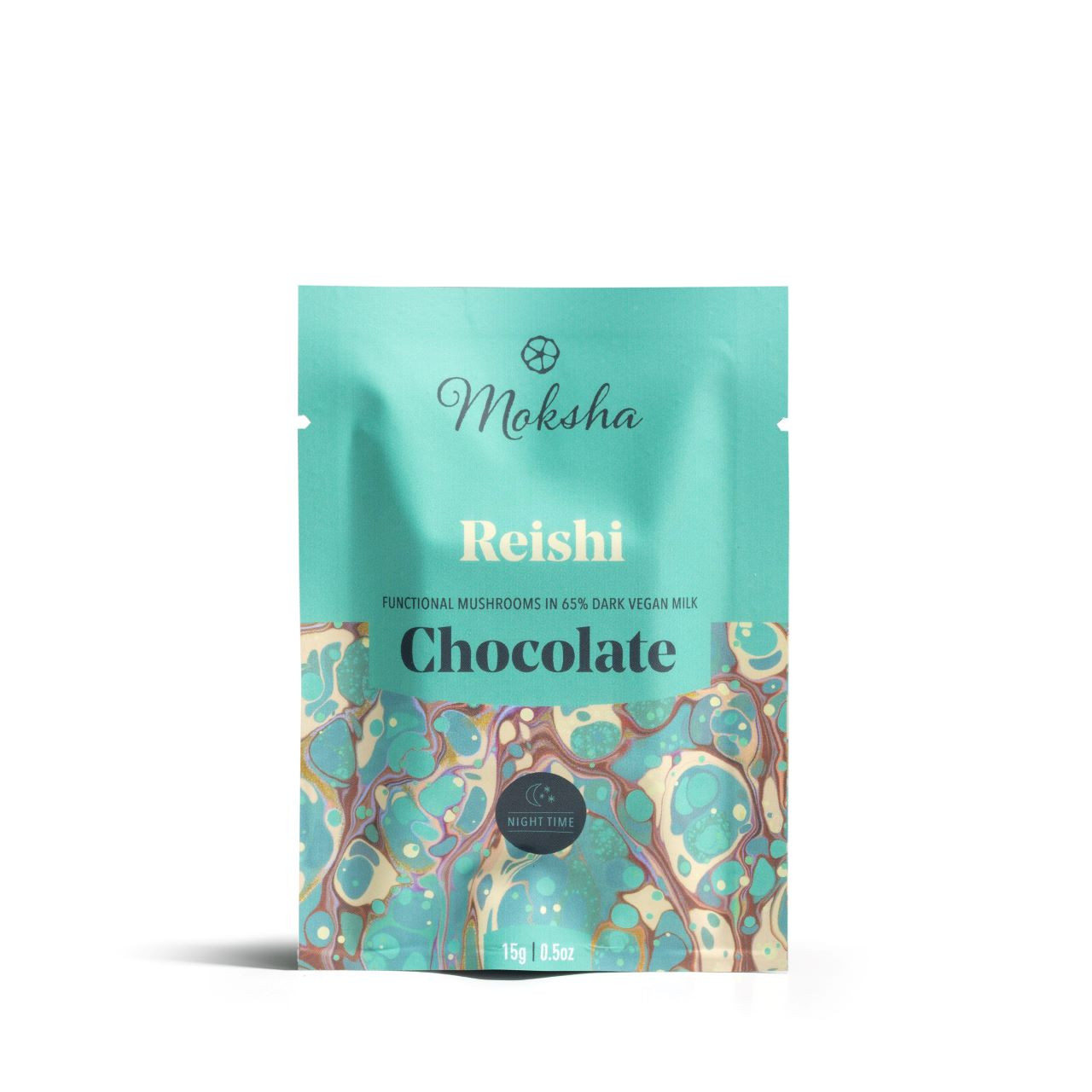 Organic Reishi Dark Chocolate Bar 65% Cacao - Vegan, Gluten-Free, Antioxidant-Rich Superfood for Relaxation & Sleep Support - Perfect for Evening Dessert, Stress Relief & Healthy Nighttime Snacking