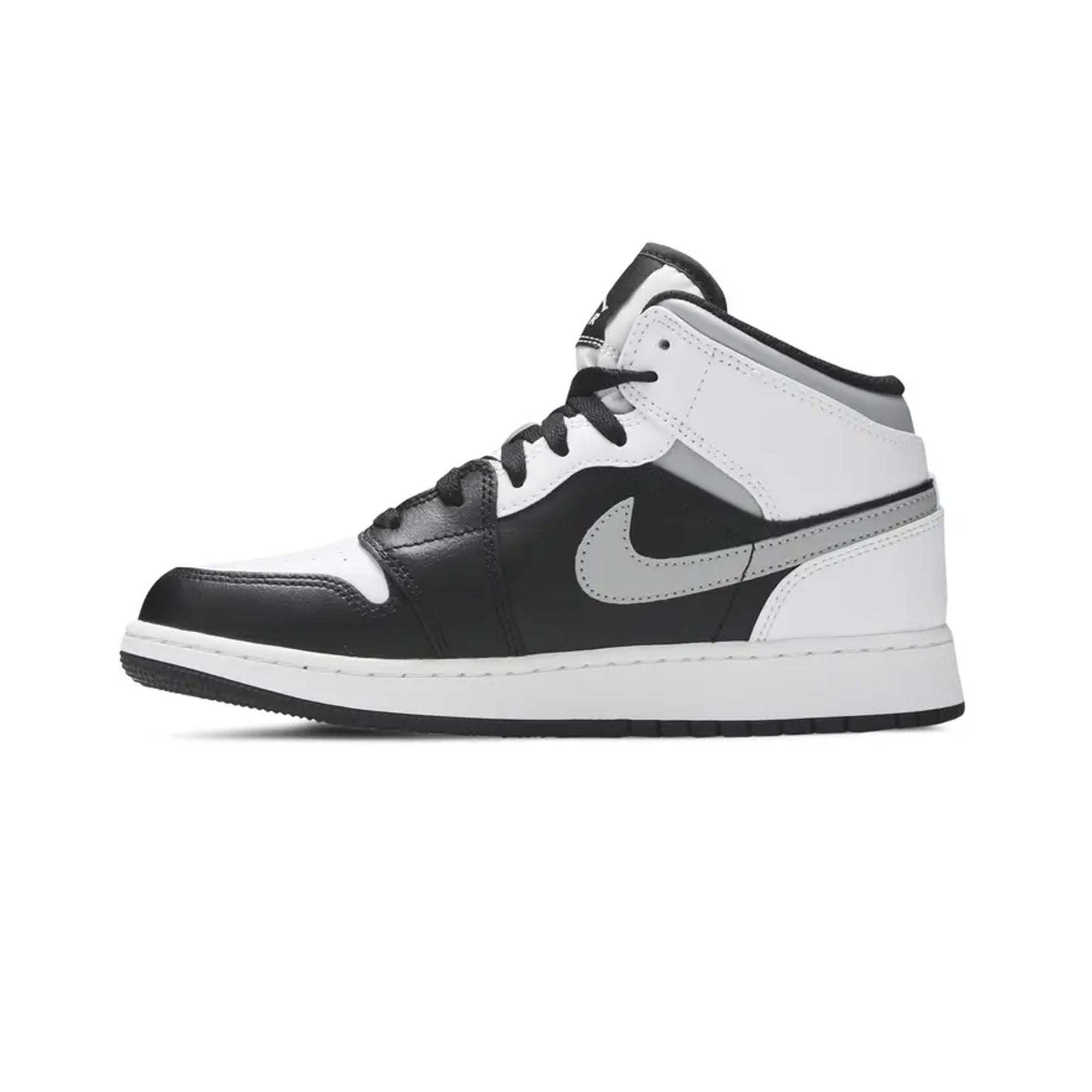 Air Jordan 1 Mid 'White Shadow' GS Sneakers - Basketball Shoes for Girls & Women - Perfect for Casual Wear, Sports & Street Fashion
