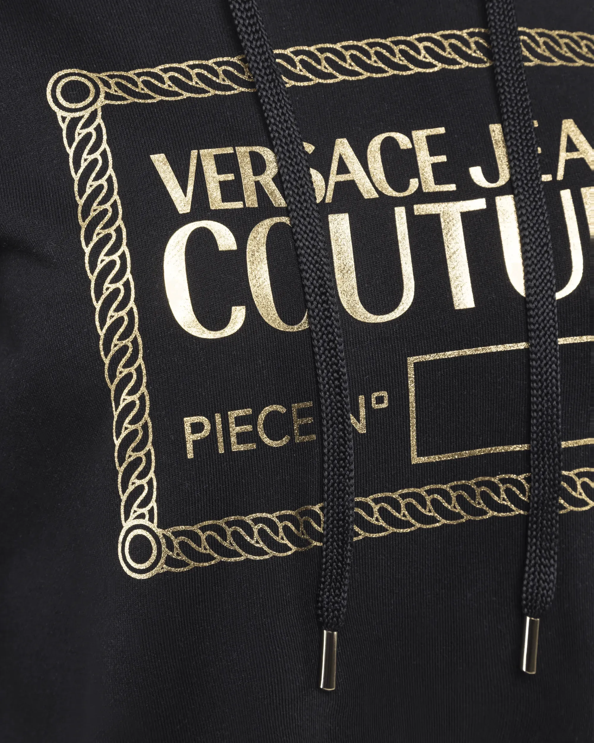 Premium Gold Foil Logo Embroidered Sweatshirt for Men & Women - Soft Cotton Pullover Hoodie for Casual Wear, Street Style & Lounge Comfort