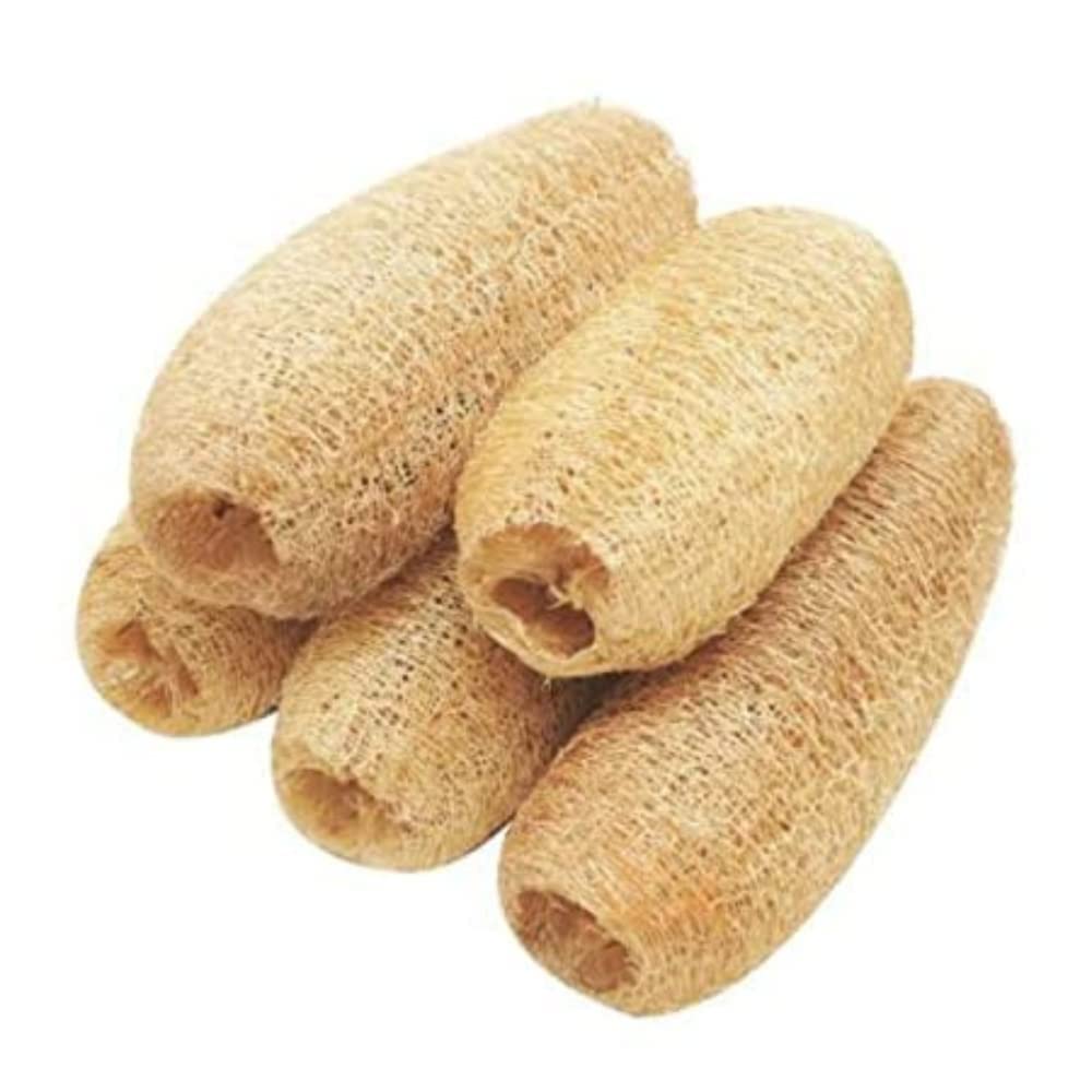 Natural Loofah Sponge for Bathing & Exfoliating - Organic Body Scrubber for Men & Women - Perfect for Shower, Spa, and Gentle Skin Care Routine