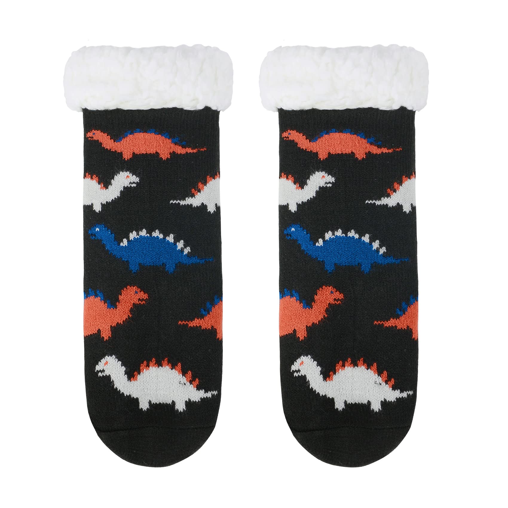 Durio Kids Slipper Socks for Girls & Boys - Thick Cozy Fuzzy Winter Socks with Animal Designs & Anti-Slip Soles | Warm Christmas Gifts for Toddlers (Indoor Play, Home Wear, Holiday Gift Ideas)