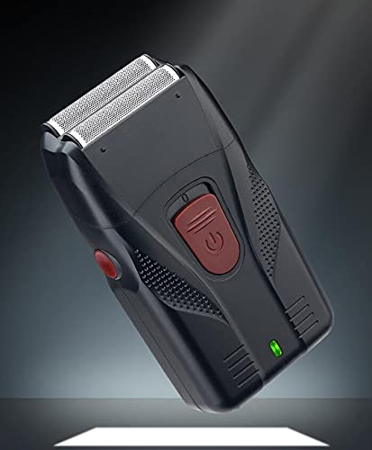 Premium Men's Electric Foil Shaver - Rechargeable Wet/Dry Beard Trimmer with Multifunctional Removable Cutter Heads for Smooth Shaving & Grooming (Black) - Perfect for Travel, Home & Office Use