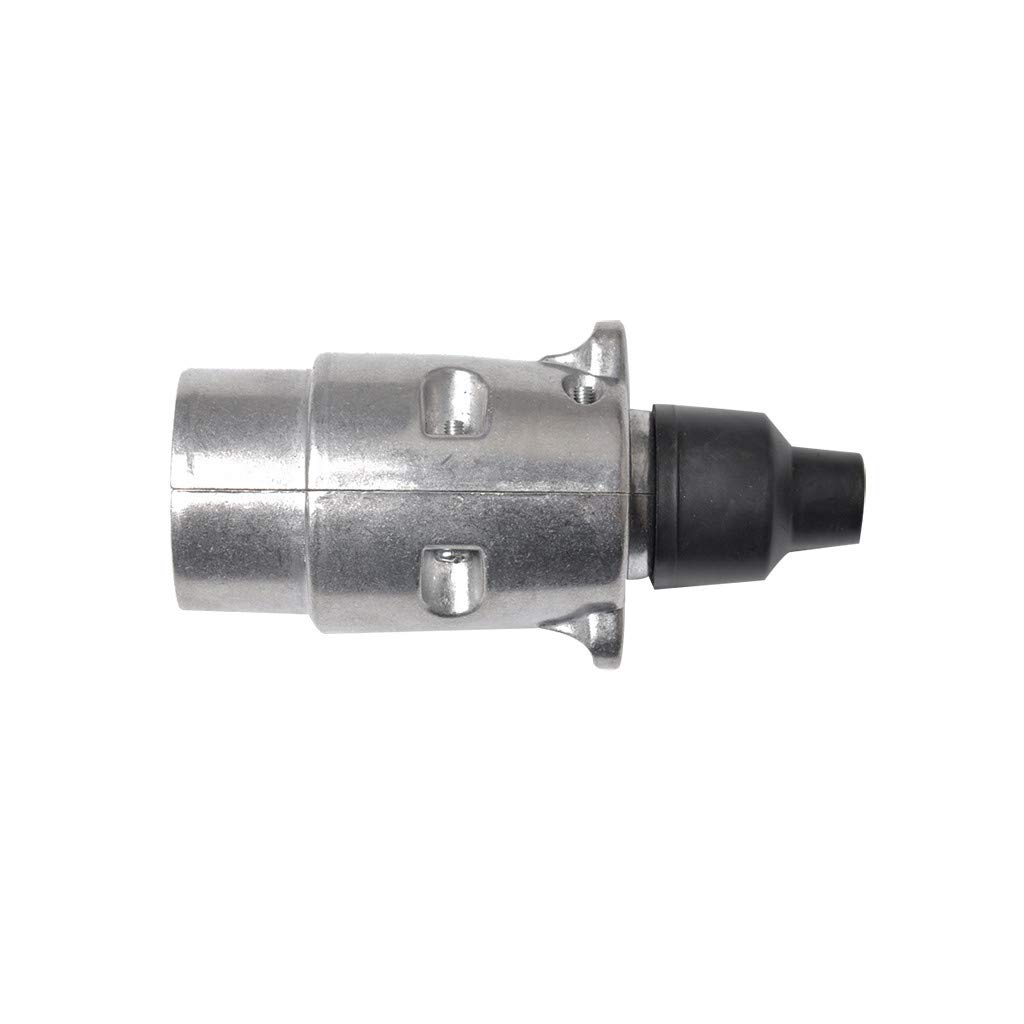 7-Pin Trailer Connector - Heavy Duty Aluminum 12V 7-Way Plug for Trucks & Trailers - Professional Automotive Electrical Parts - Perfect for Towing, RV Hookups & Vehicle Maintenance