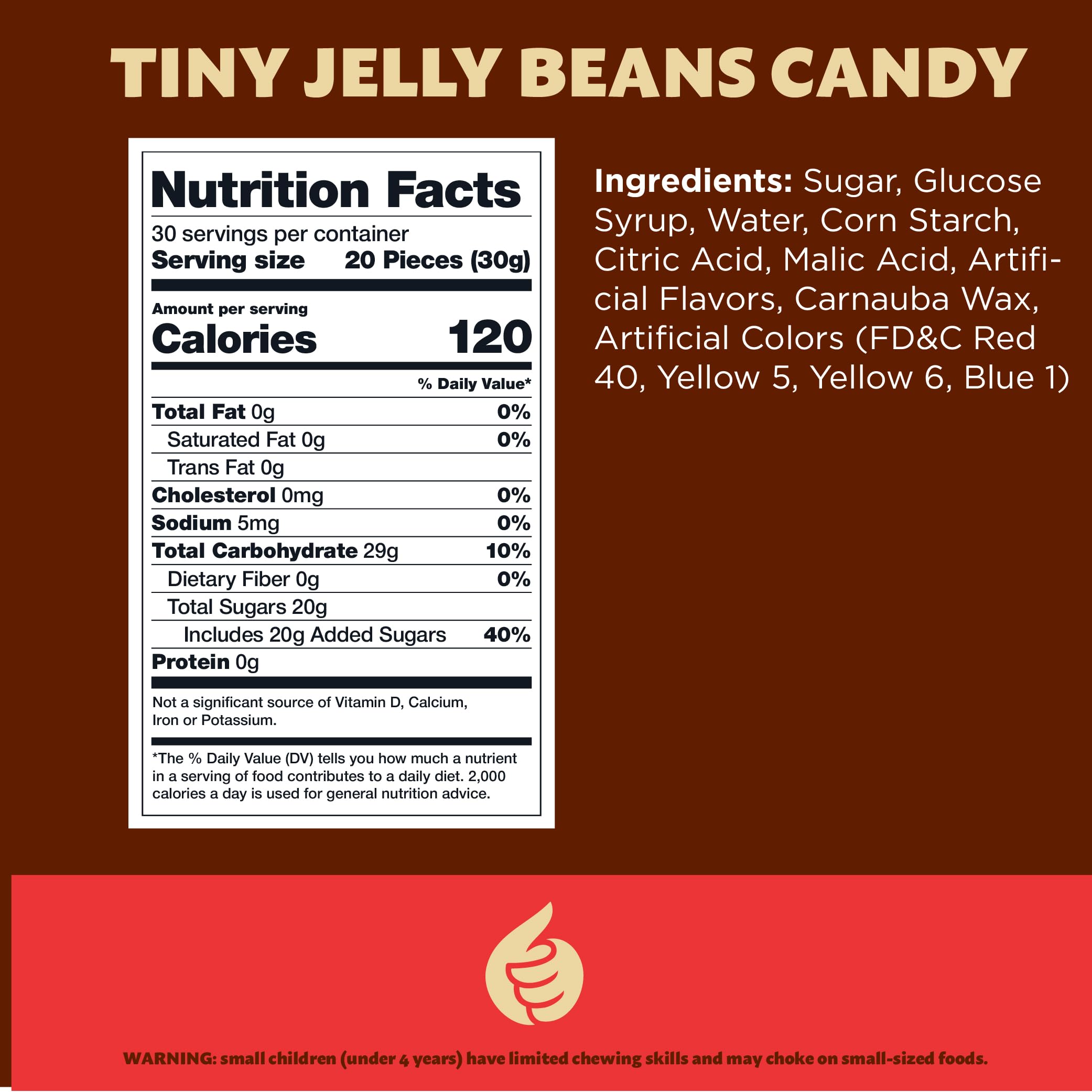 Jelly Beans 2-Pound Bulk Pack - Mini Assorted Fruit Flavors Easter Candy for Parties, Gift Baskets & Holiday Treats