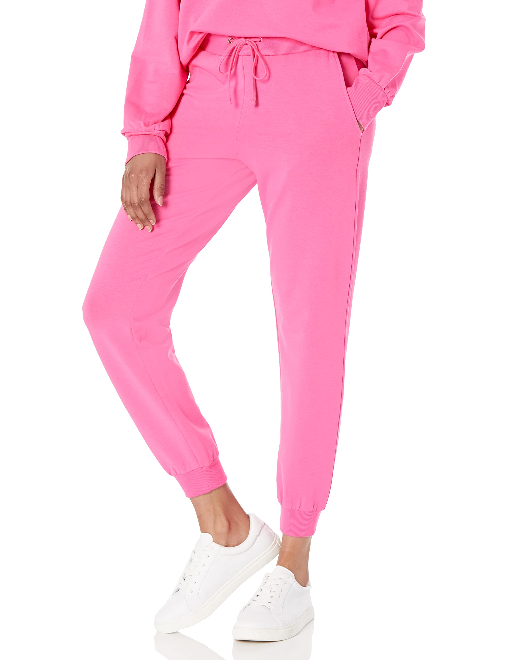 The Drop Women's Grace Supersoft Stretch Rib-Cuff Jogger Pants - Comfortable Lounge & Workout Pants for Yoga, Running, and Casual Wear