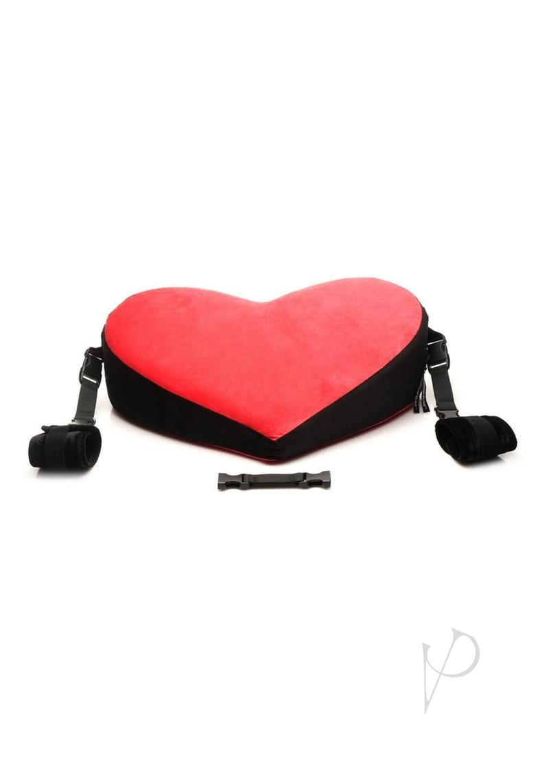 Bedroom Bliss Bondage Love Pillow - Red & Black Sensual Pillow for Couples | Perfect for Romantic Nights & Adult Play