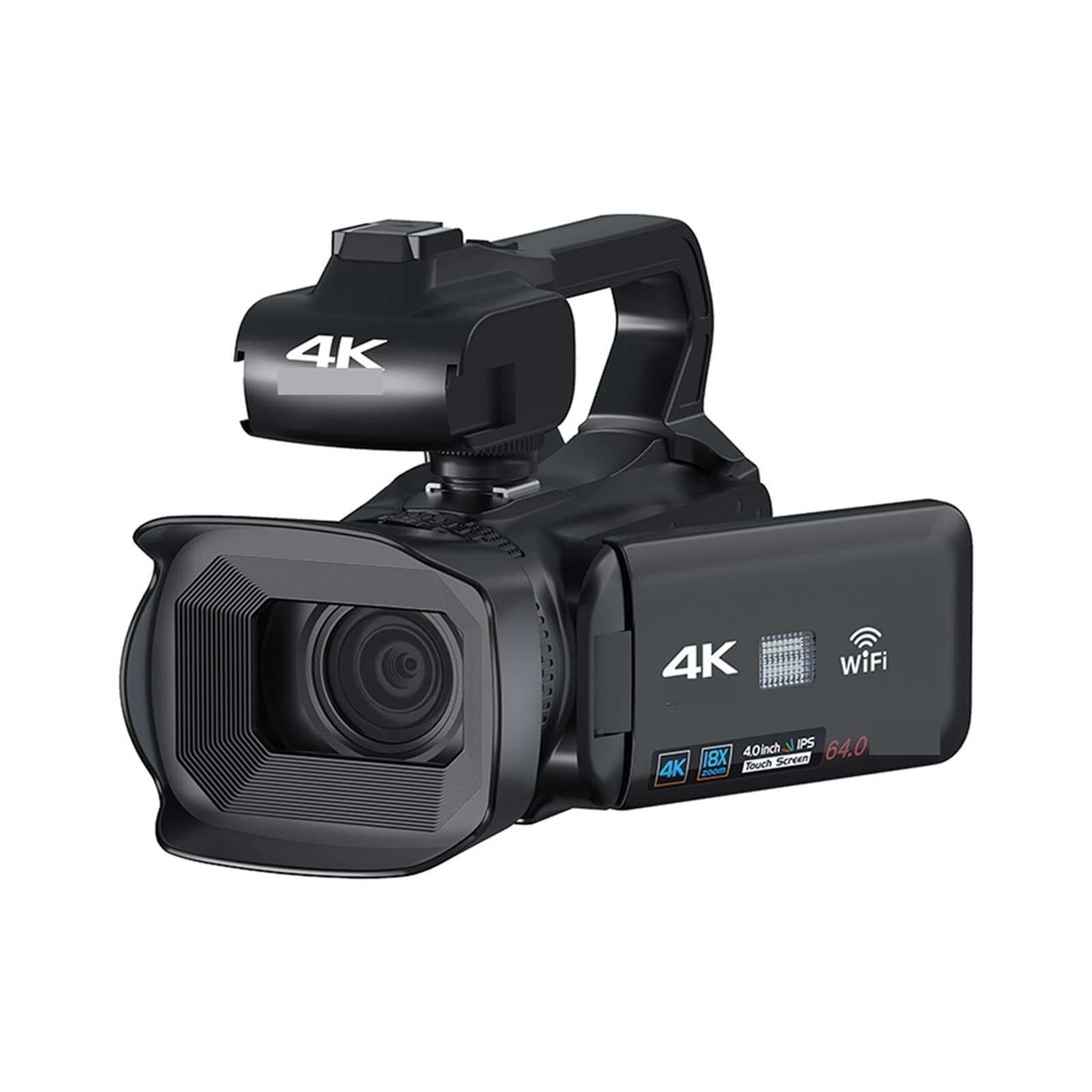 BODORME 4K 18X Digital Camcorder - 64MP Vlog Camera for YouTube & Streaming