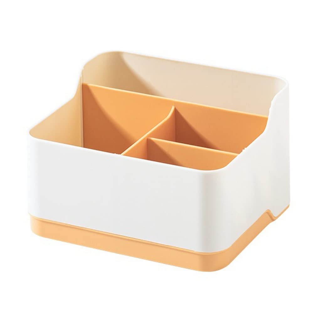 Multi-Slot Desktop Organizer Box - Remote Control Holder & Home Storage Solution for Living Room, Office, Bedroom (4 Compartments, Stylish & Durable) - Perfect for Organizing Keys, Phones, TV Remotes & Office Supplies