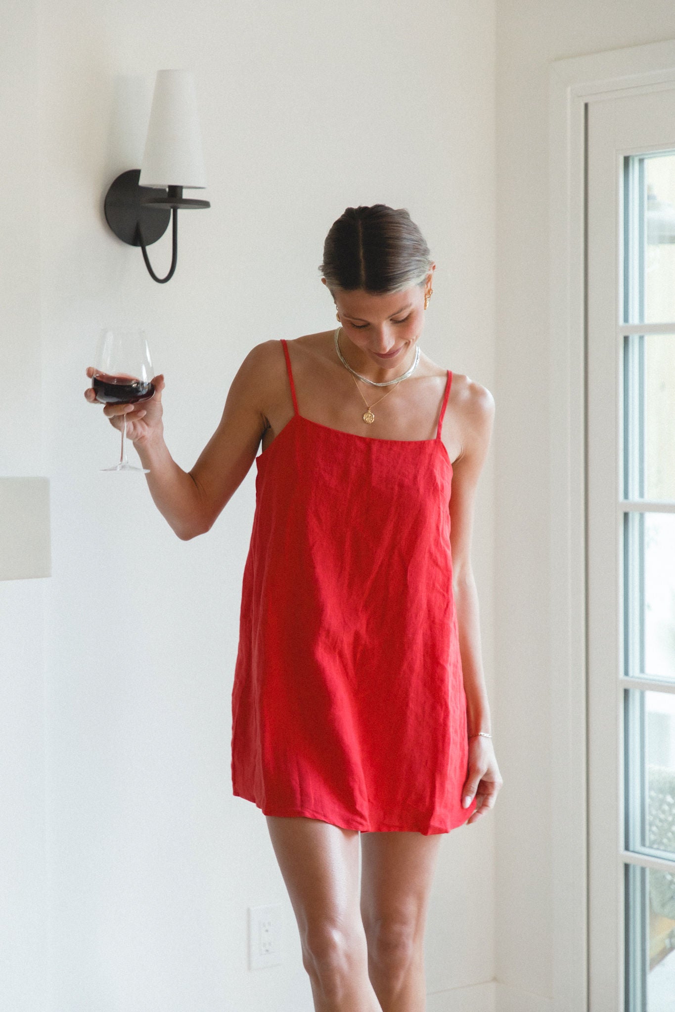Sicily Linen Mini Dress for Women - Breathable Summer Sundress with Pockets | Perfect for Beach Vacation, Date Night & Casual Outings