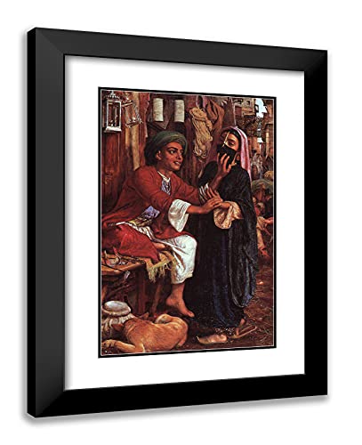 Black Modern Wood Frame with Double Matting