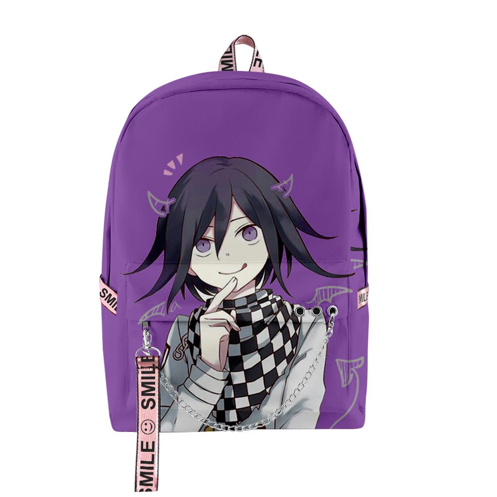 Kokichi Ouma Anime Backpack - Durable Oxford School Bag for Teens, Lightweight Travel Backpack for College, Cosplay & Daily Use (6 Colors) - Perfect for School, Travel & Anime Conventions