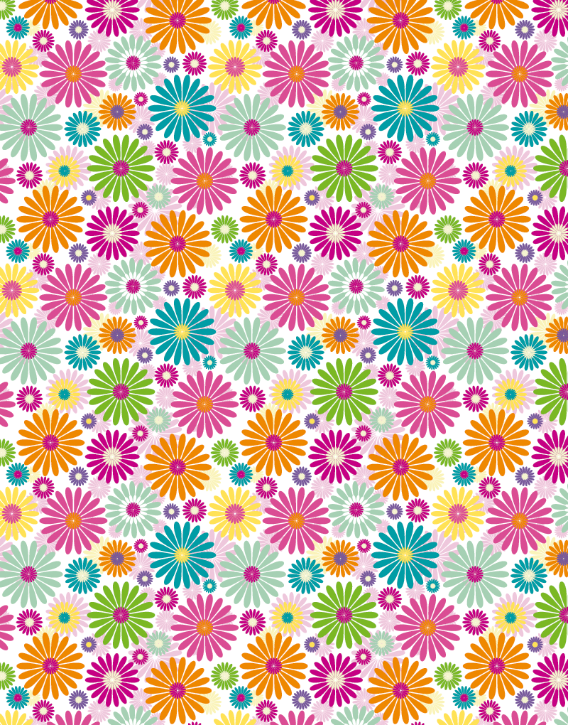 Darling Daisies Scalloped Tissue Paper - Floral Decorative Craft Paper for Gift Wrapping, Party Decorations, Scrapbooking & DIY Projects