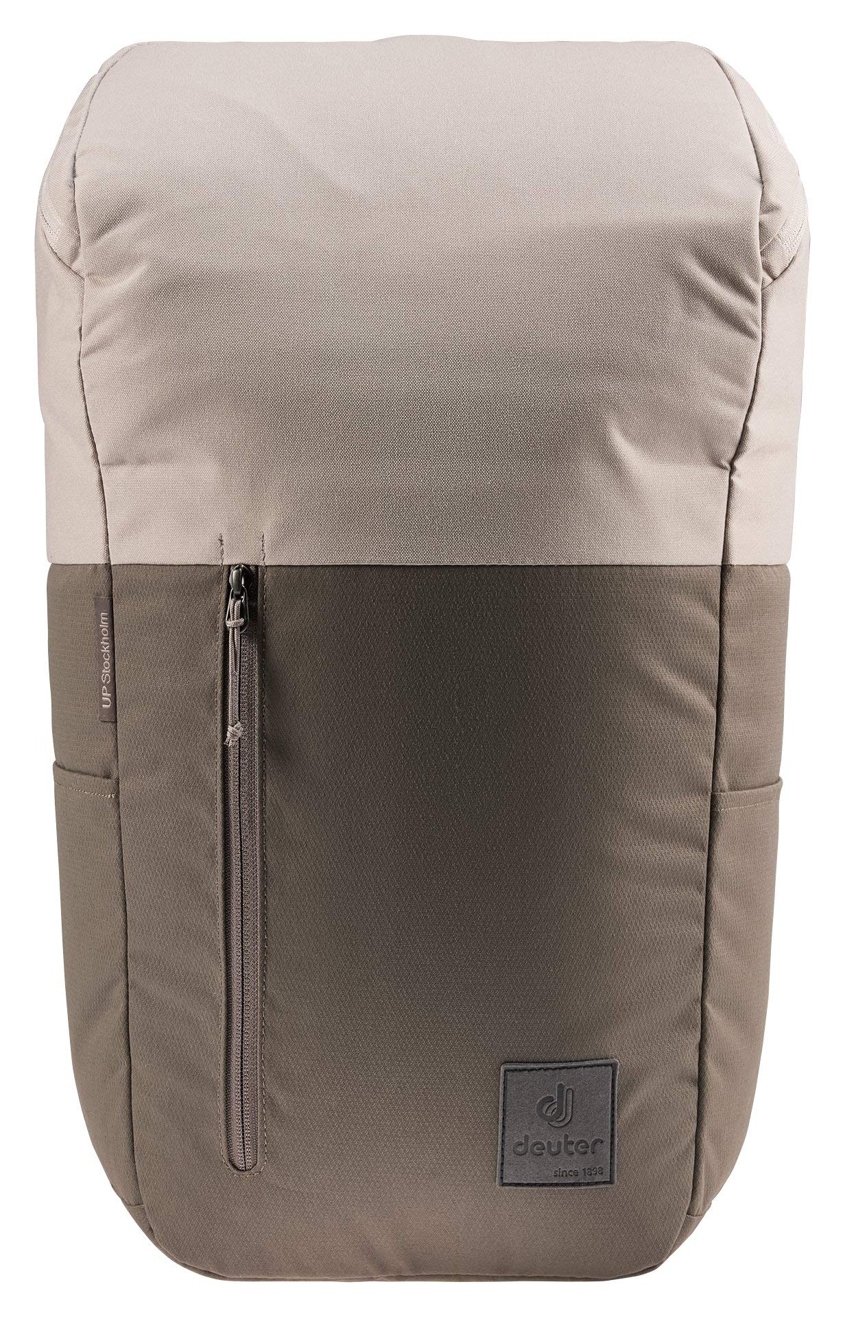 Deuter UP Stockholm Backpack - Durable Travel & Hiking Daypack for Men & Women, Stone/Pepper Color - Perfect for Commuting, Outdoor Adventures & Daily Use