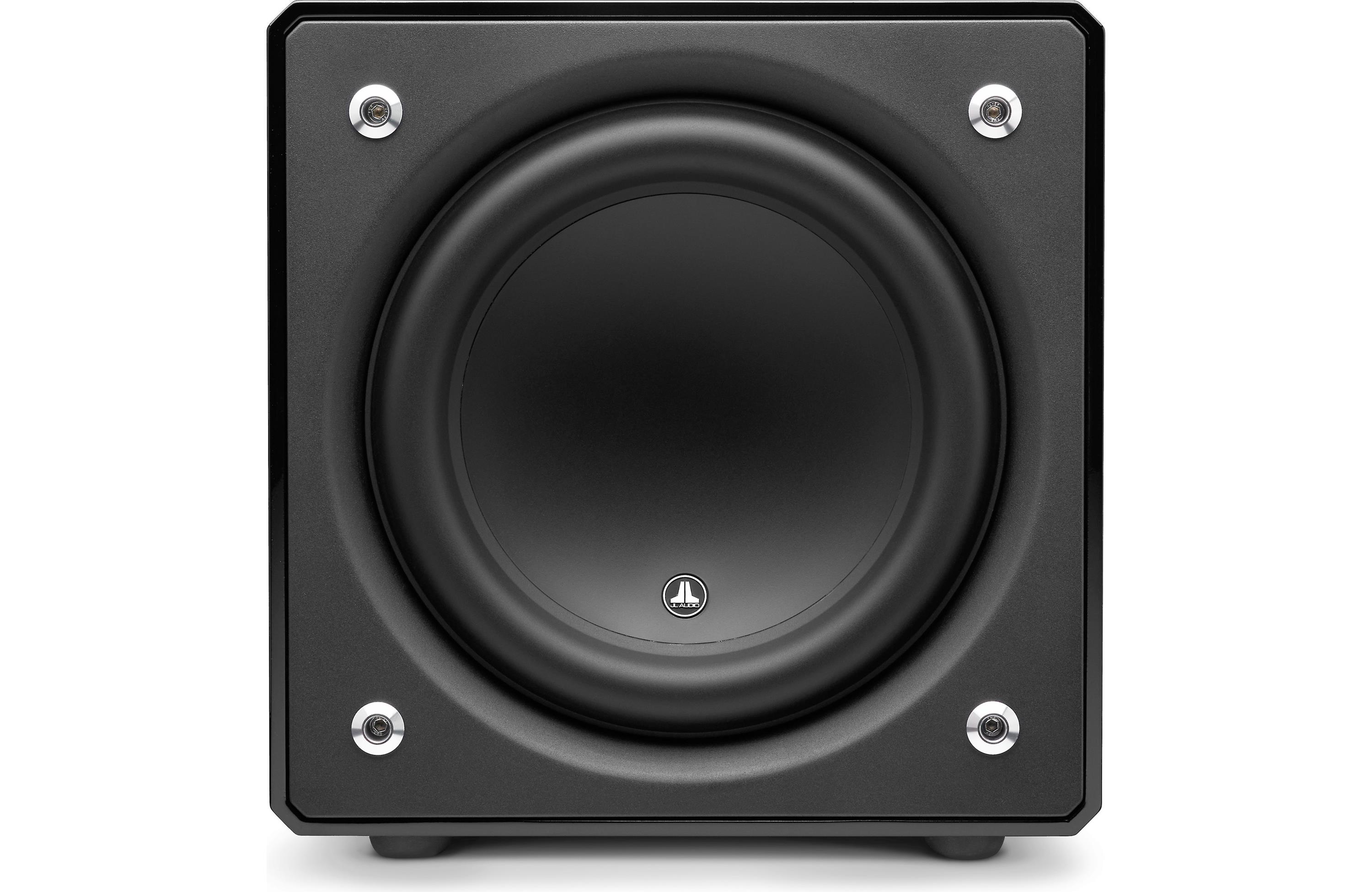 JL Audio E-SUB112-GLOSS 12-Inch 500W Powered Subwoofer - High-Performance Bass for Home Theater & Music Listening