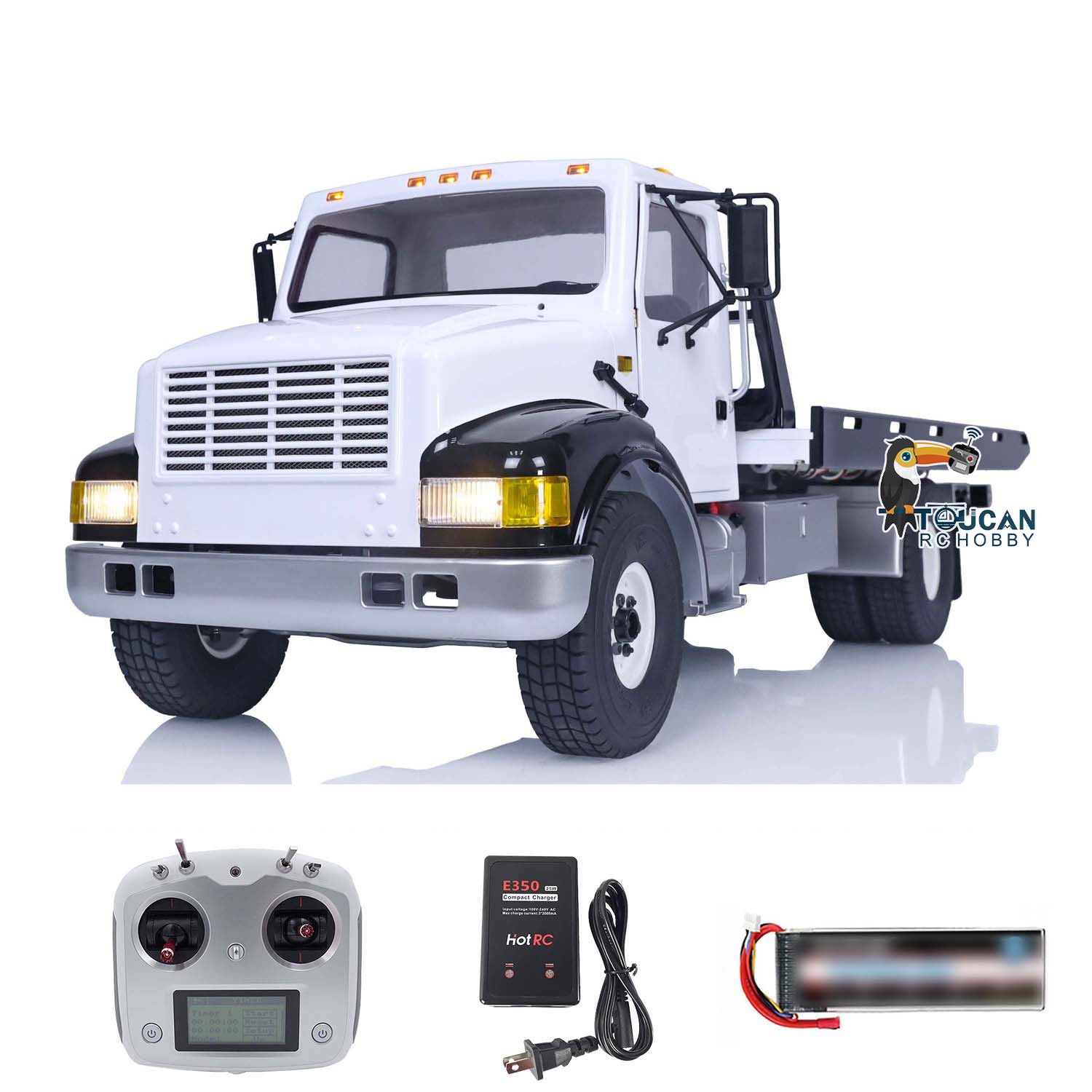 CrossRC WT4 1/10 Scale RC Wrecker Tow Truck - Painted & Assembled Remote Control Car with Servo Motor & ESC - Off-Road Rescue Vehicle for Hobbyists & Collectors (Ideal for RC Car Racing, Off-Road Adventures & Display)