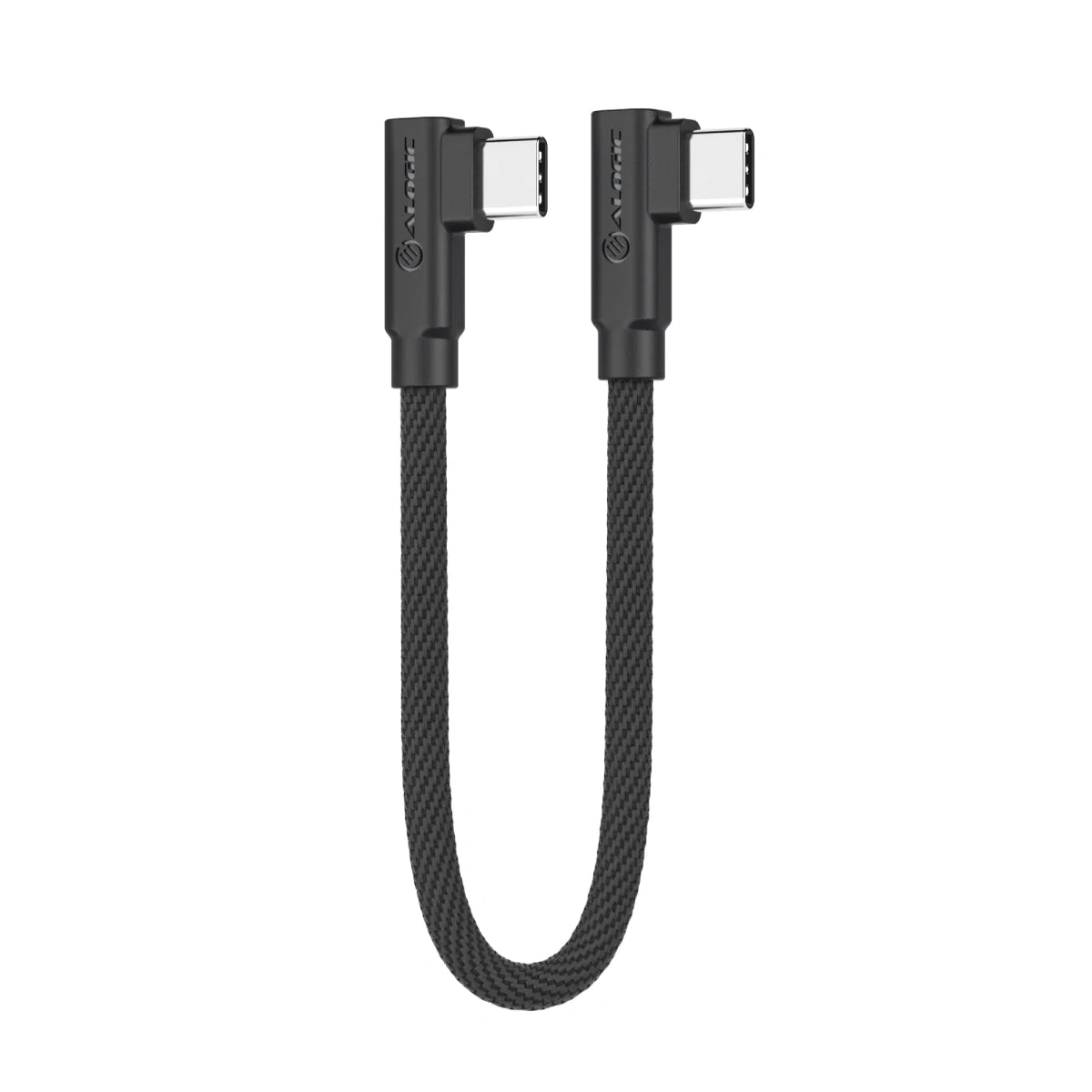 25cm Right Angle USB C to Right Angle USB C Cable - Fast Charging & Data Sync - Perfect for Gaming, VR Headsets & Tight Spaces