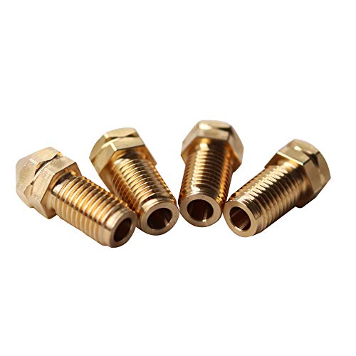4-Pack Brass 3D Printer Nozzles - 3.0mm Print Cores Compatible with Ultimaker 3, Ultimaker 3 Extended & Ultimaker S5 - Perfect for High-Precision Printing & Rapid Prototyping